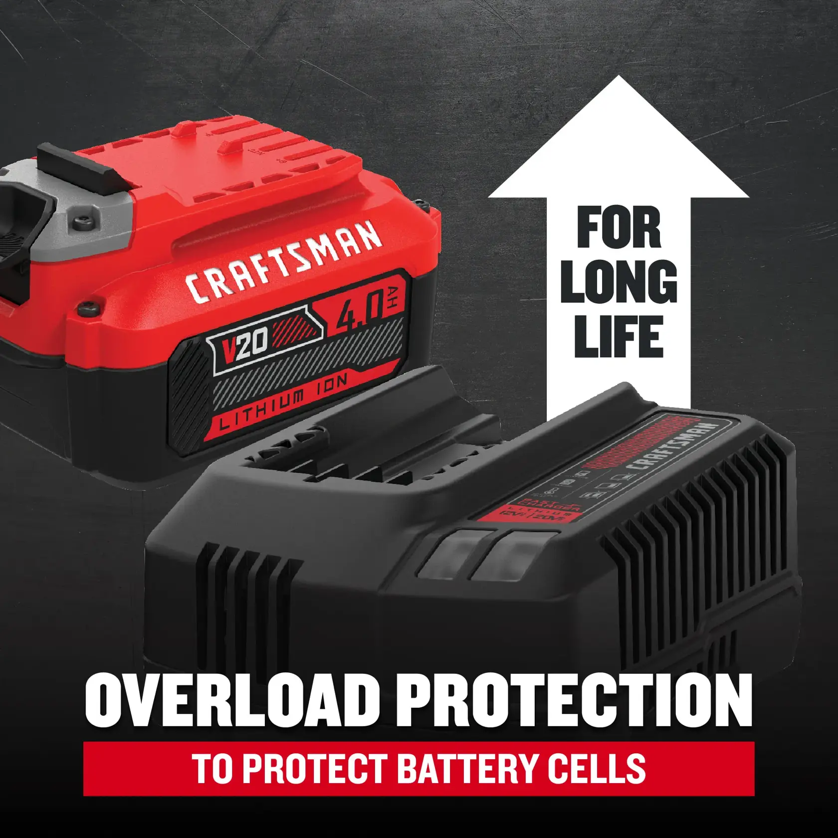 V20 charger features