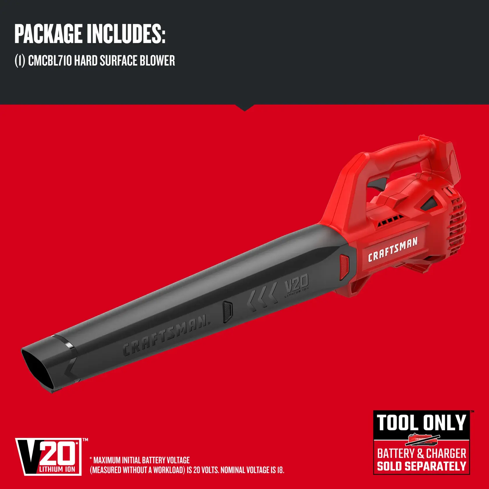 Graphic of CRAFTSMAN Leaf Blowers highlighting product features