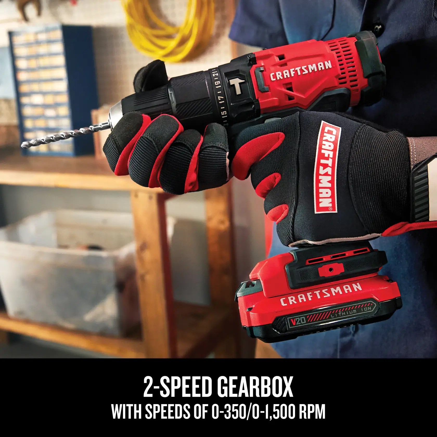 Graphic of CRAFTSMAN Drills: Compact highlighting product features
