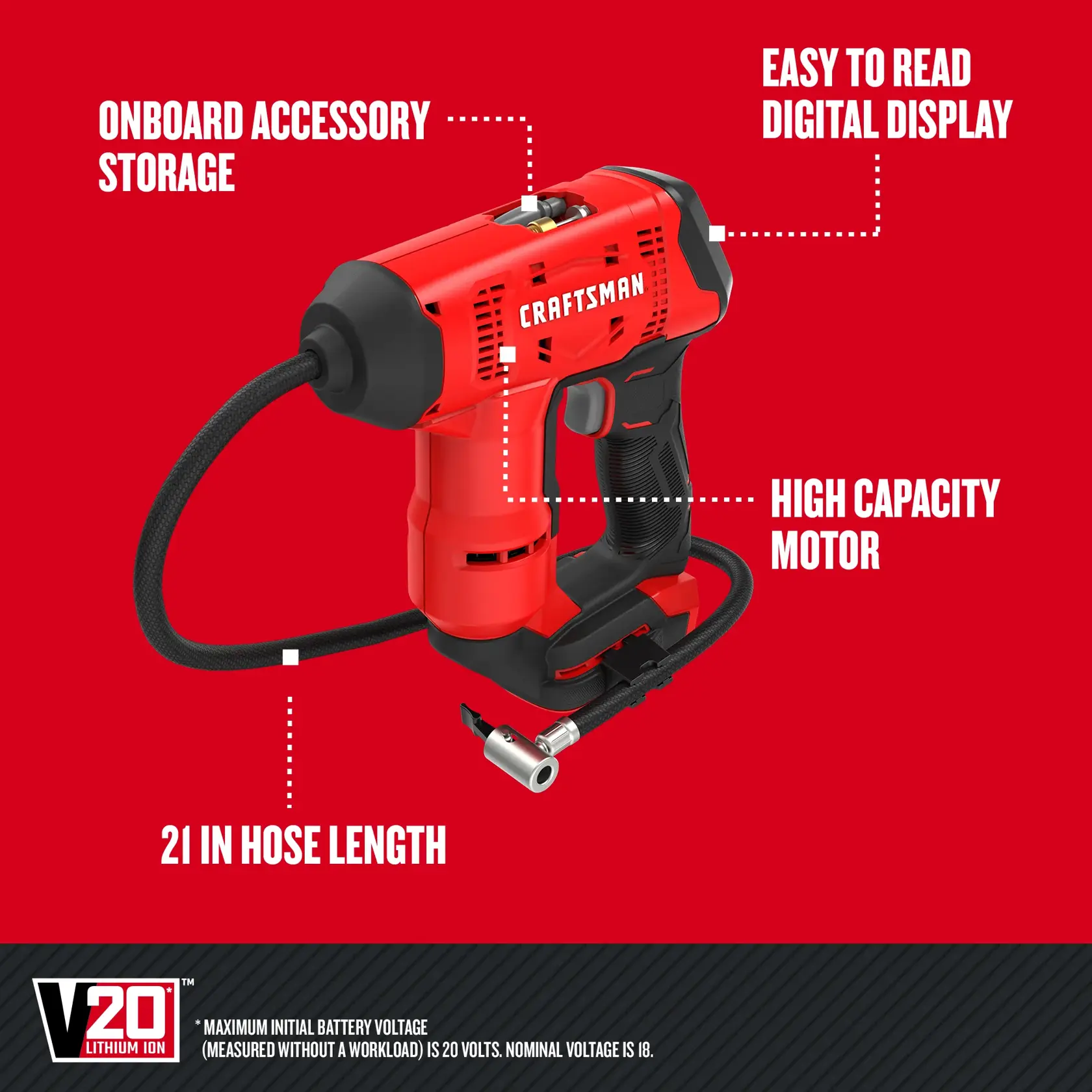 craftsman inflator walk around of tool