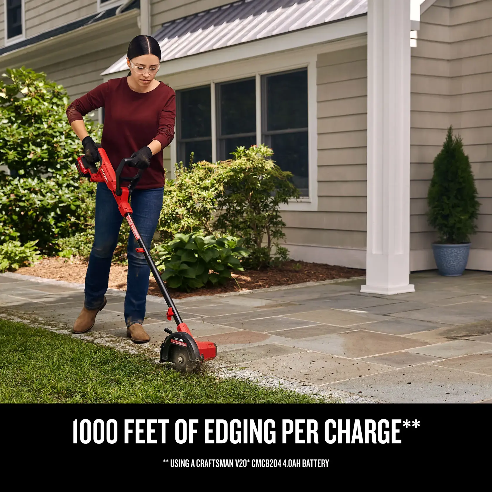 Graphic of CRAFTSMAN Edgers highlighting product features