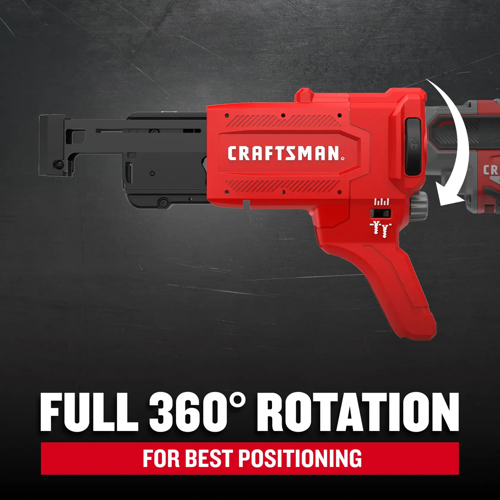Full 360 degree rotation for best positioning