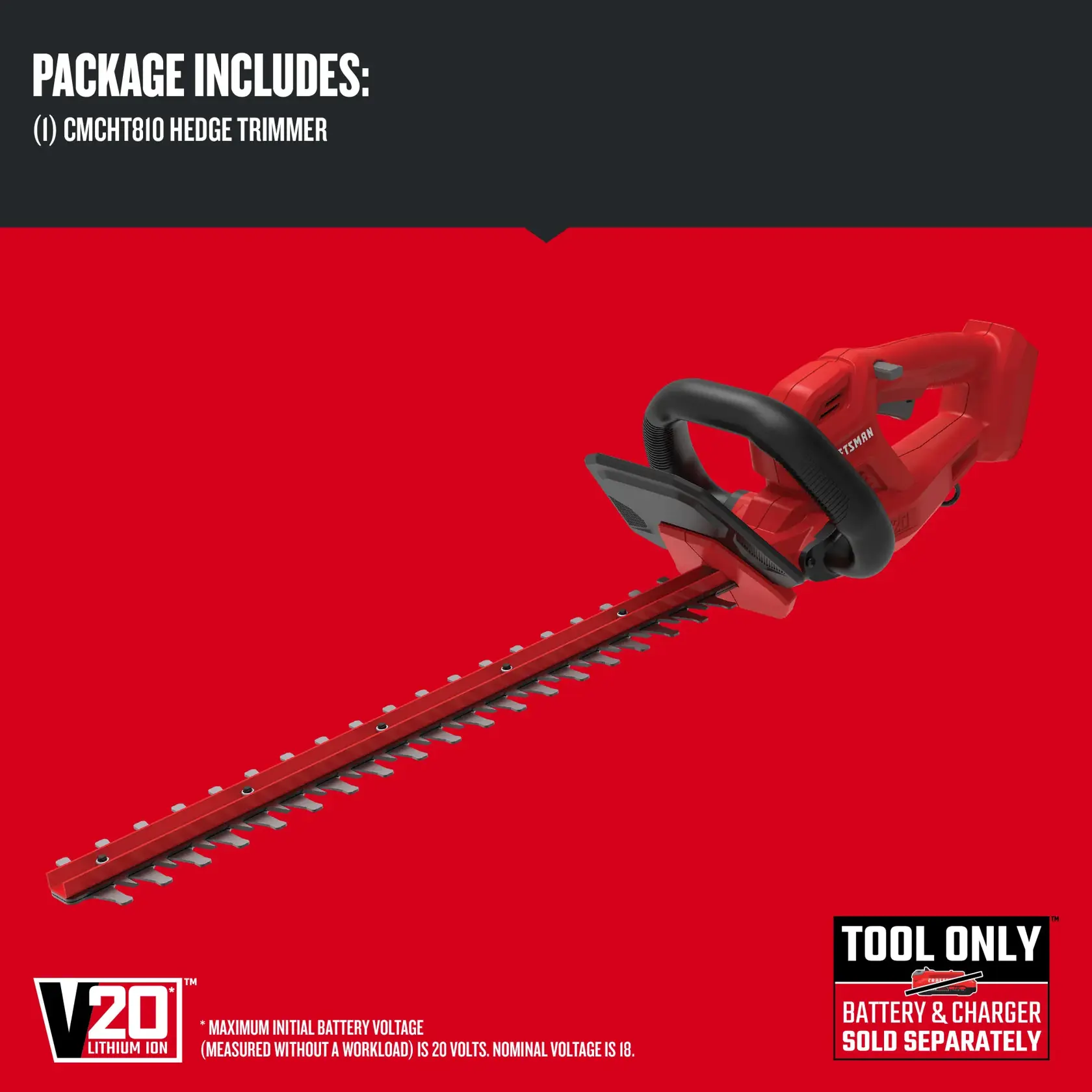 Graphic of CRAFTSMAN Hedge Trimmers highlighting product features