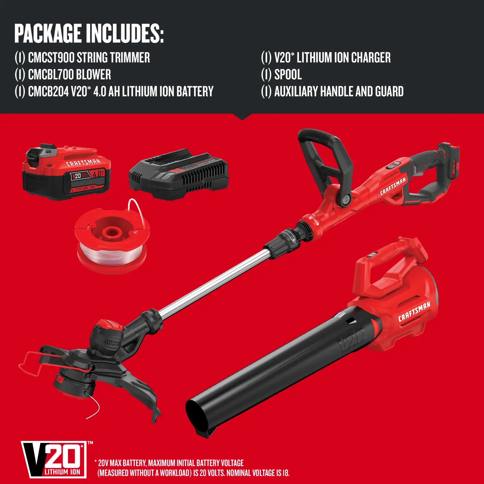 Graphic of CRAFTSMAN Combo Kits: Outdoor highlighting product features