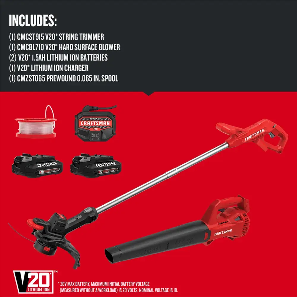 Graphic of CRAFTSMAN Combo Kits: Outdoor highlighting product features
