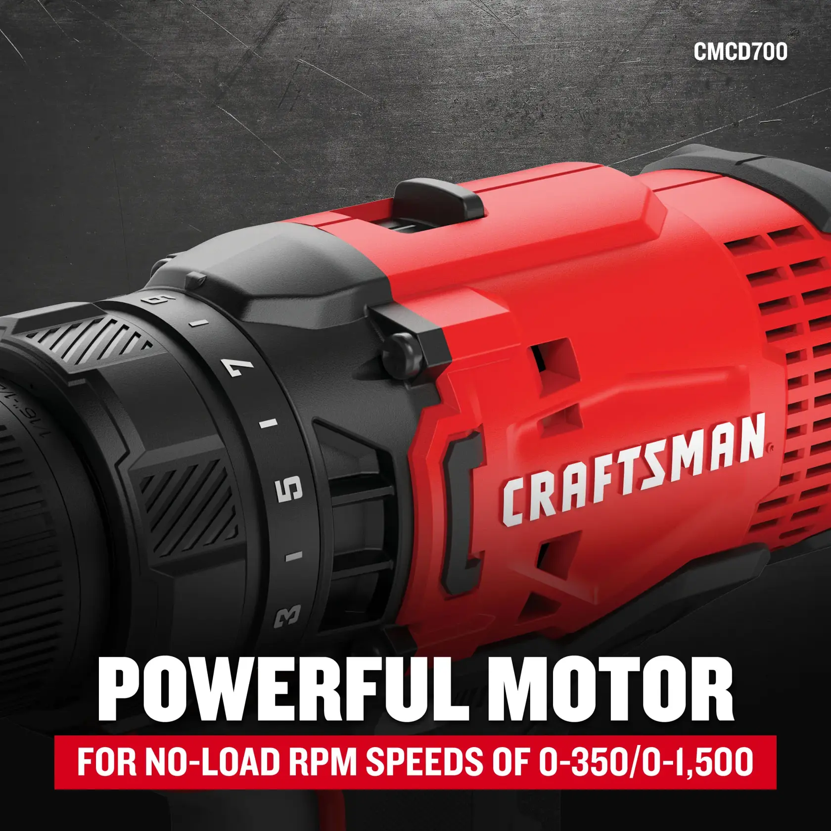 CRAFTSMAN V20 eight-tool cordless combo kit motor feature