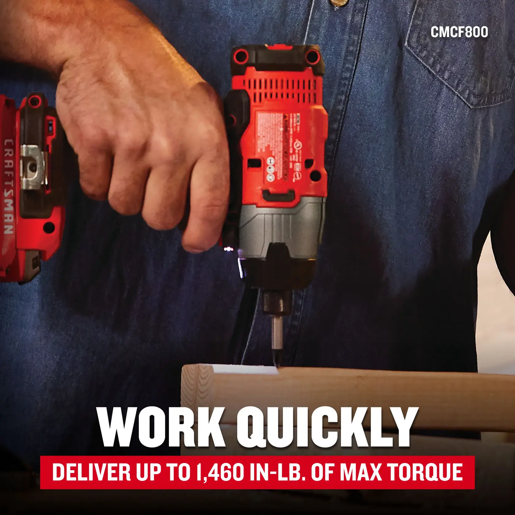 CRAFTSMAN V20 eight-tool cordless combo kit torque feature
