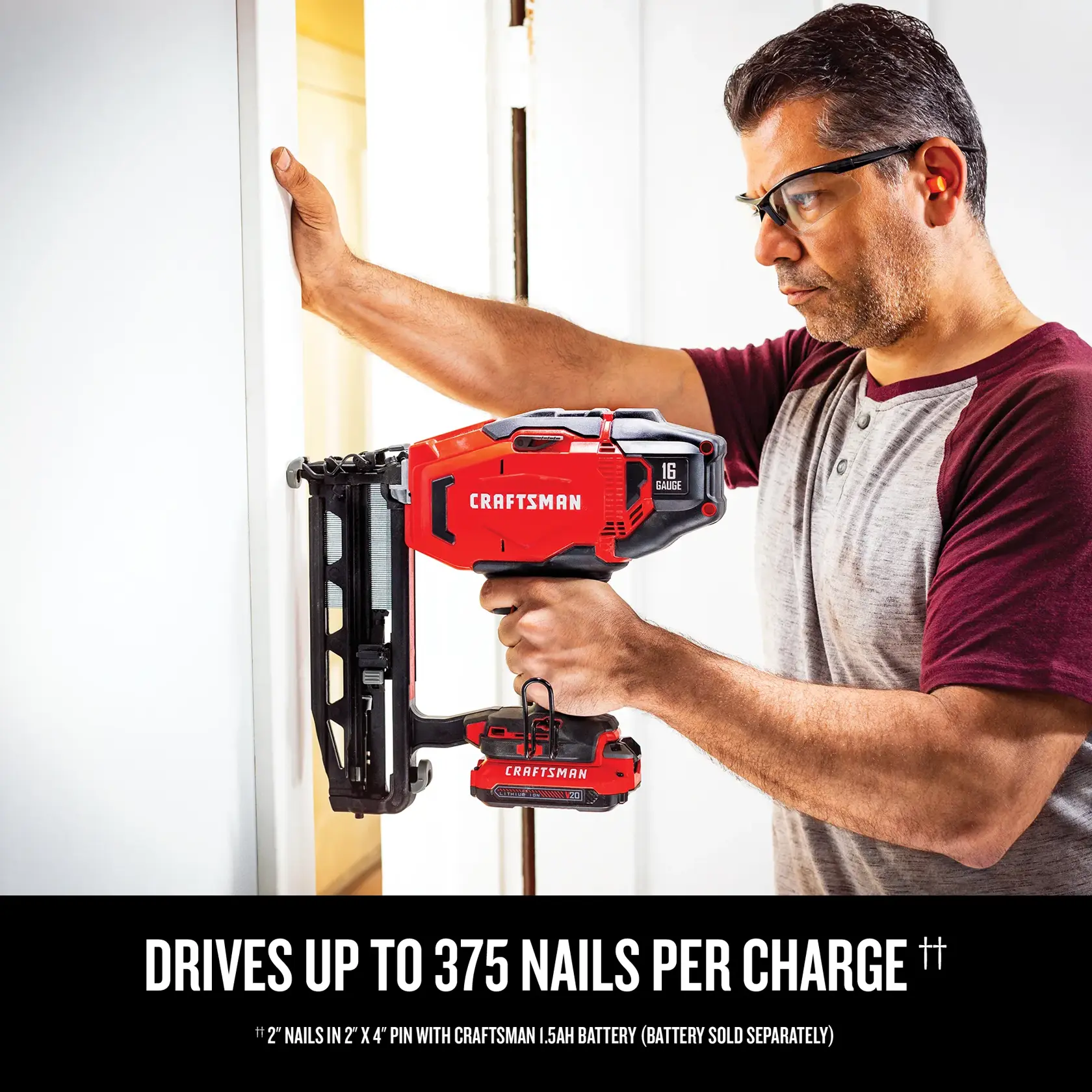 Graphic of CRAFTSMAN Nailer: Finishing highlighting product features
