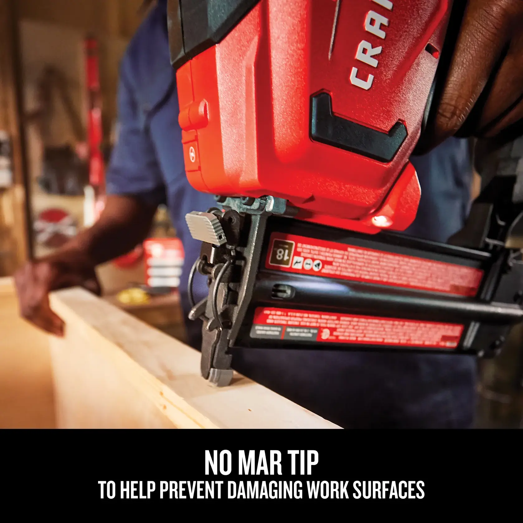 Graphic of CRAFTSMAN Nailer: Brad highlighting product features
