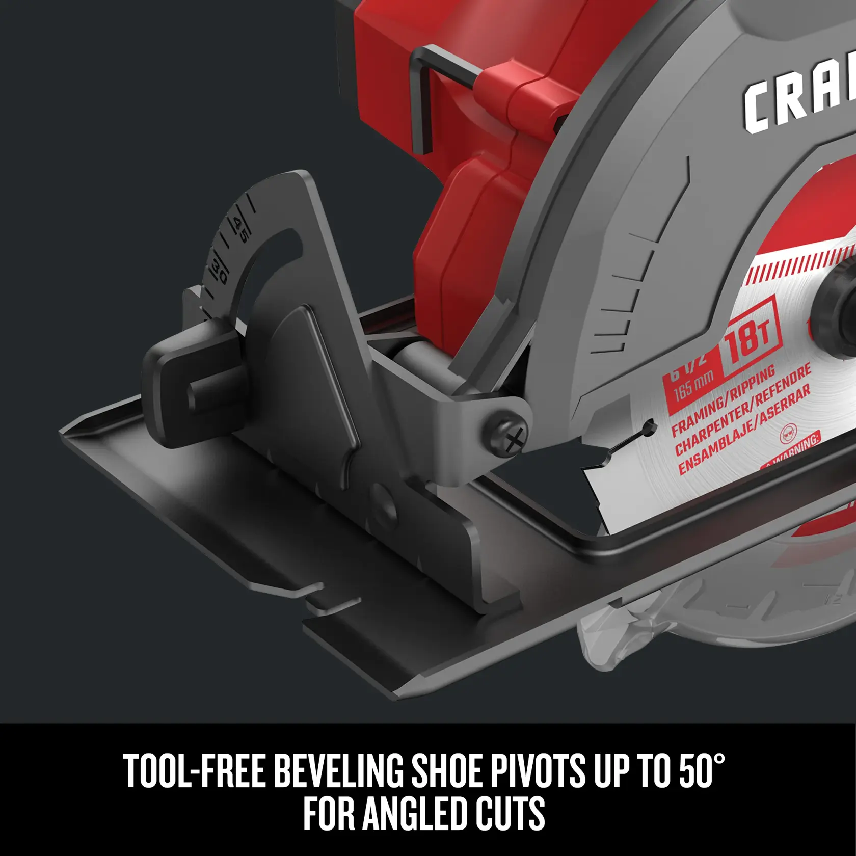Graphic of CRAFTSMAN Circular Saws highlighting product features