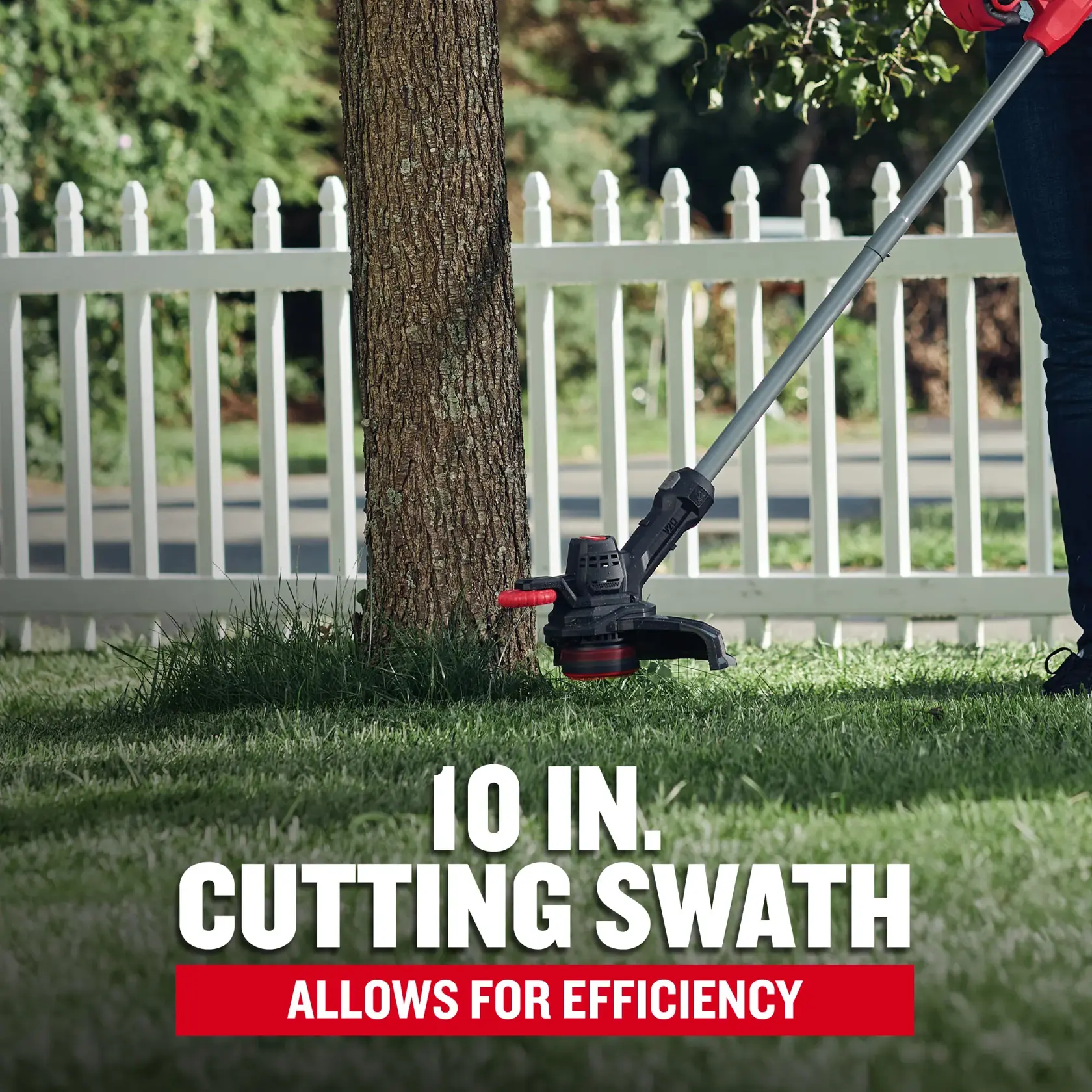 CMCST915D1: 10 IN. CUTTING SWATH ALLOWS FOR EFFICIENCY