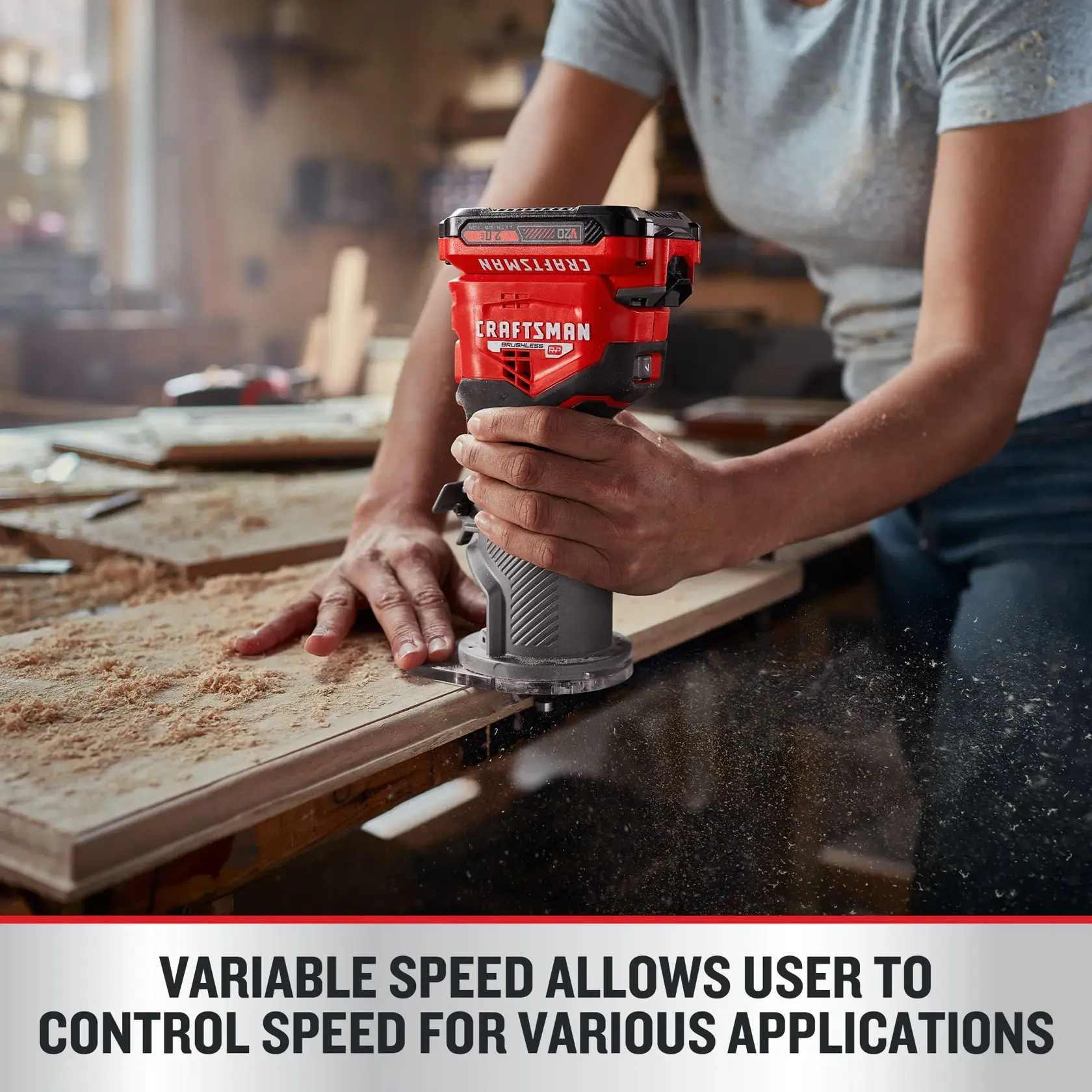 CRAFTSMAN V20 Fixed Base Router graphic
