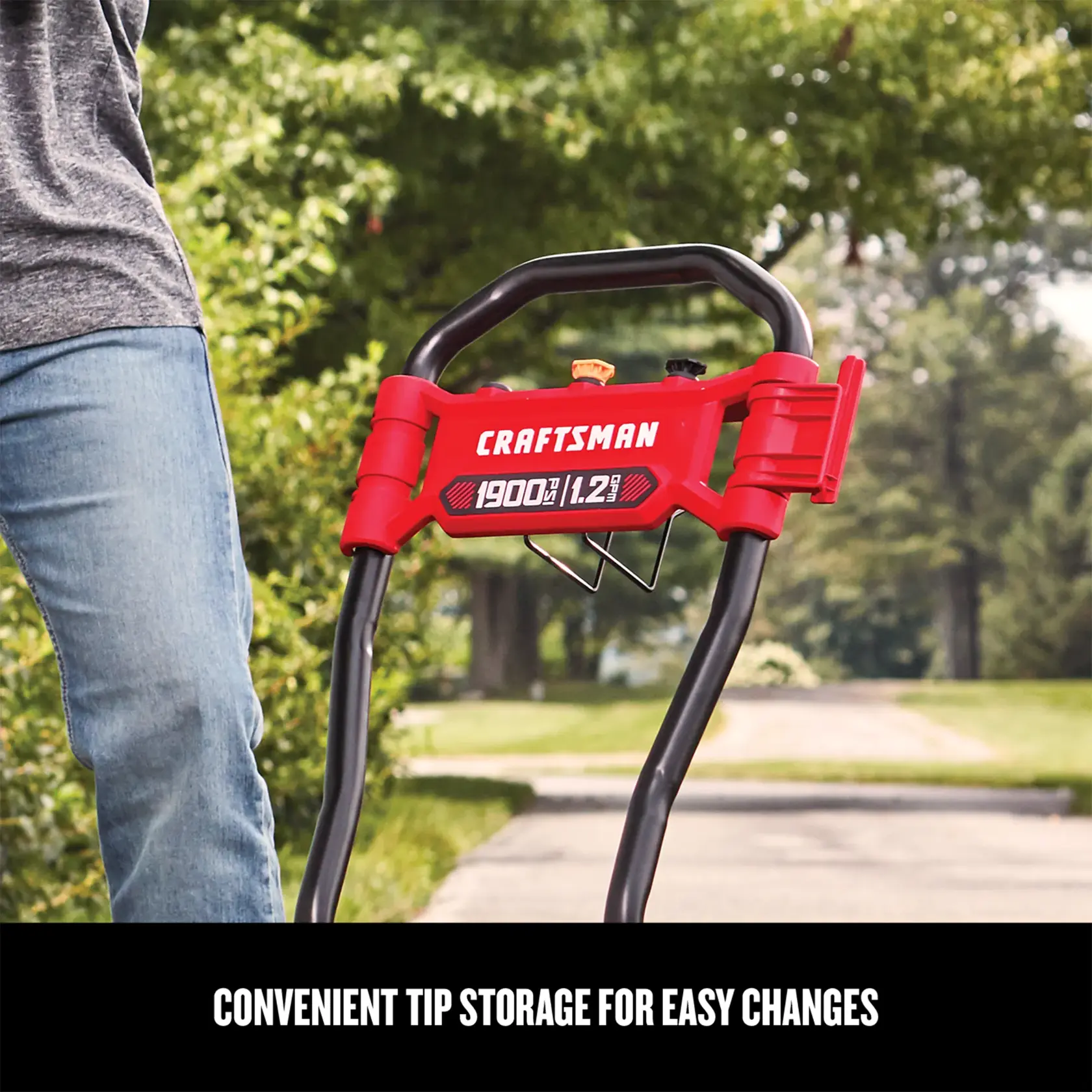 Graphic of CRAFTSMAN Pressure Washers highlighting product features