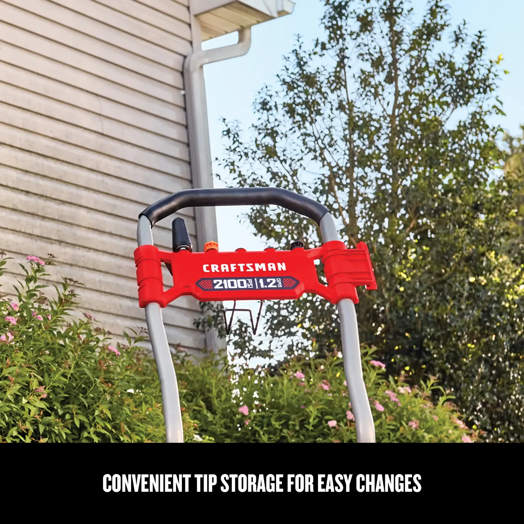 Graphic of CRAFTSMAN Pressure Washers highlighting product features