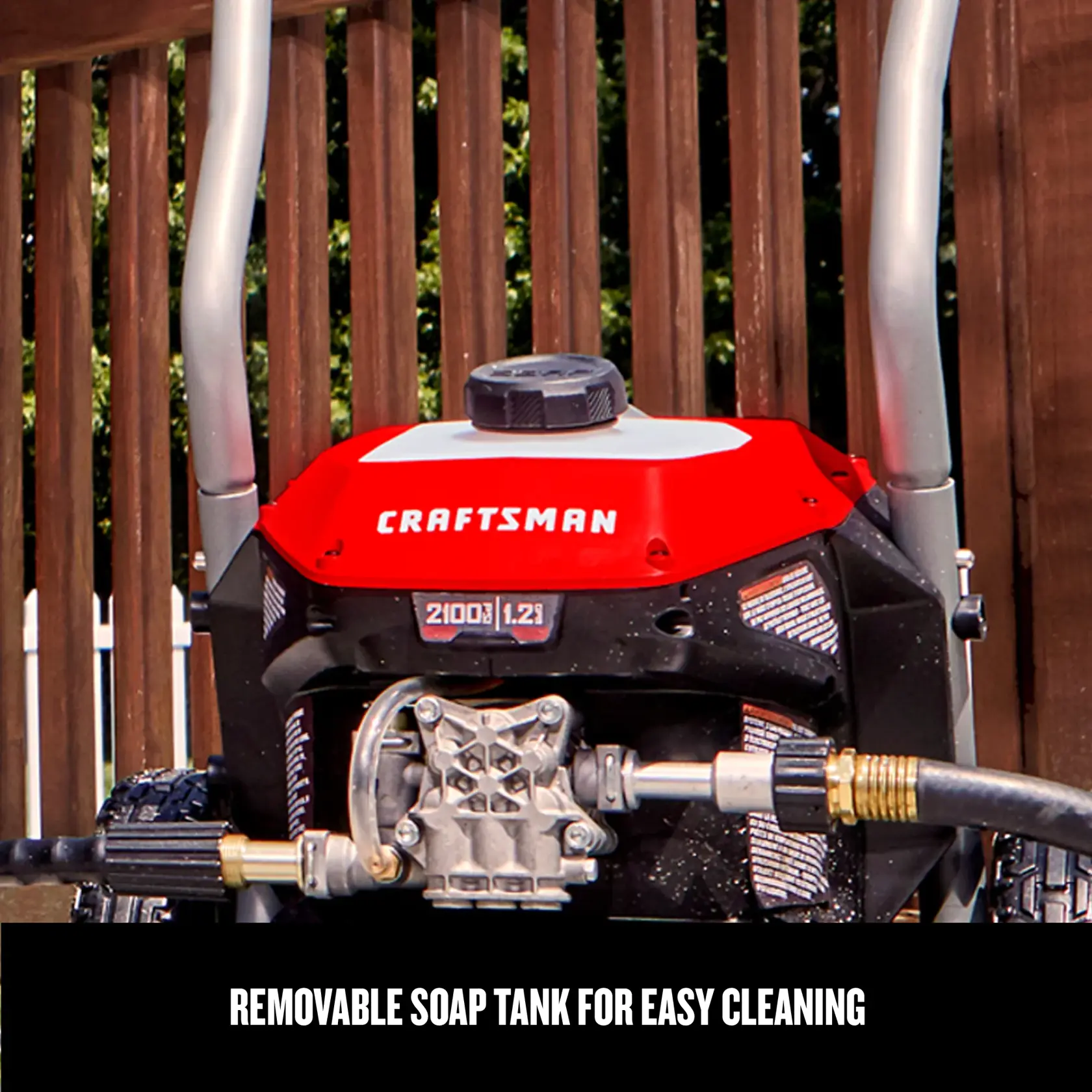 Graphic of CRAFTSMAN Pressure Washers highlighting product features