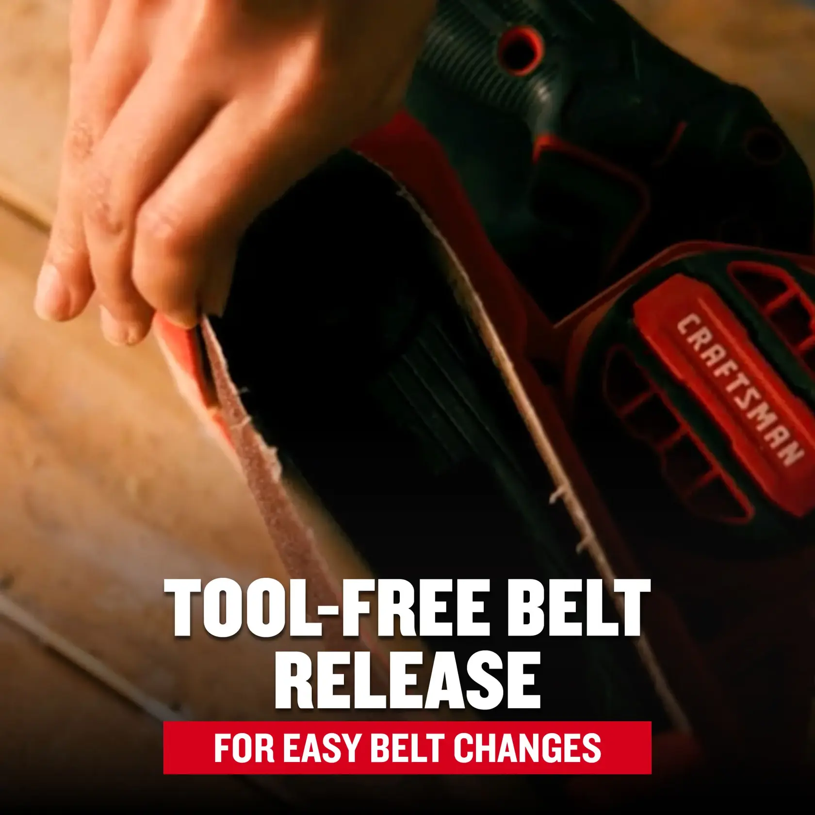corded belt sander features