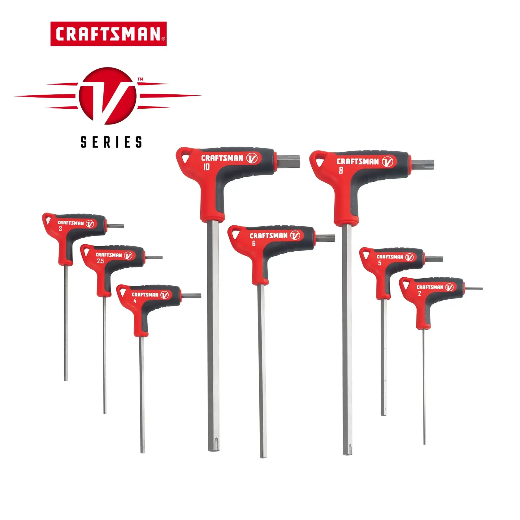 Graphic of CRAFTSMAN Screwdrivers: Hex Keys highlighting product features
