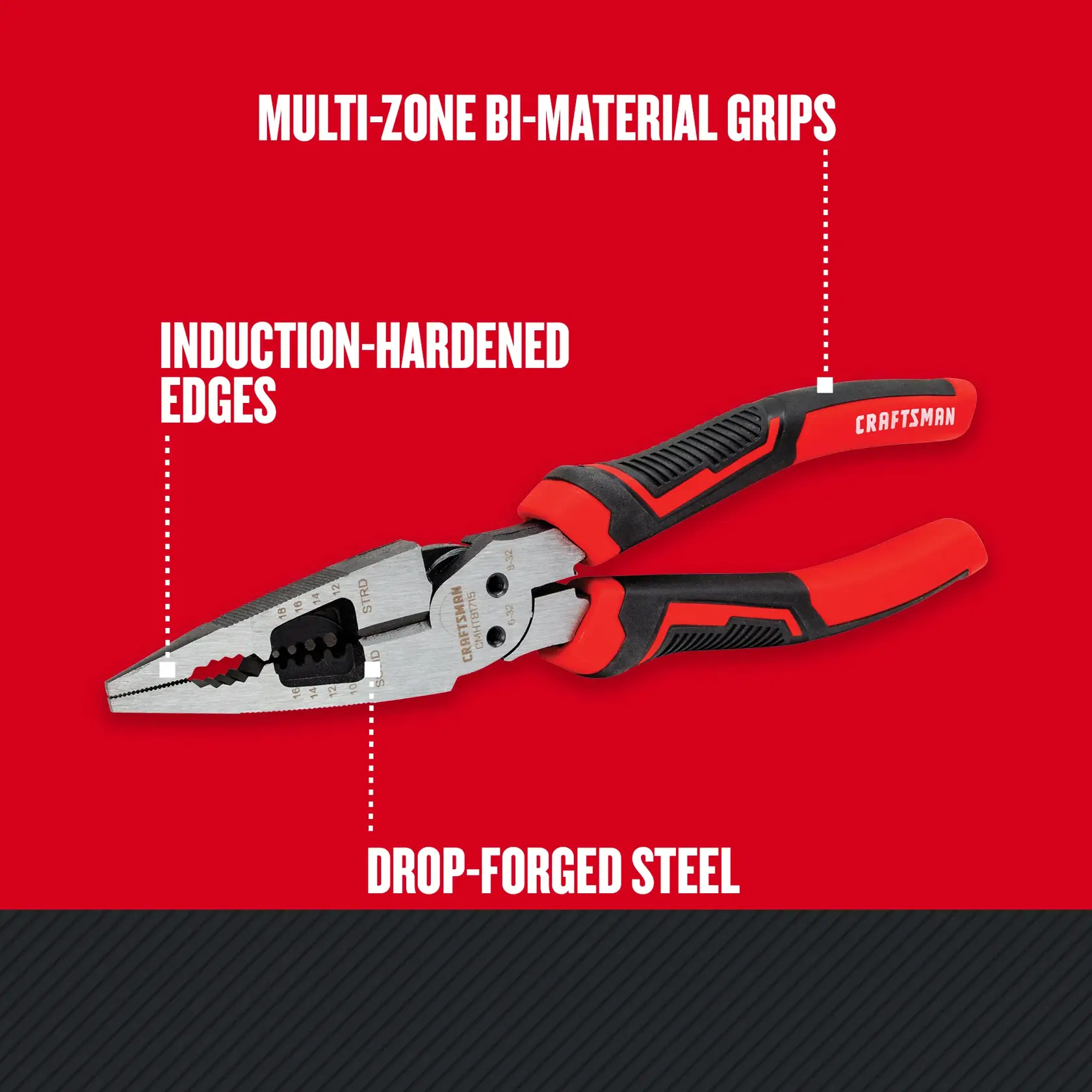 CRAFTSMAN 8-Inch 6-in-1 Long Nose Pliers
