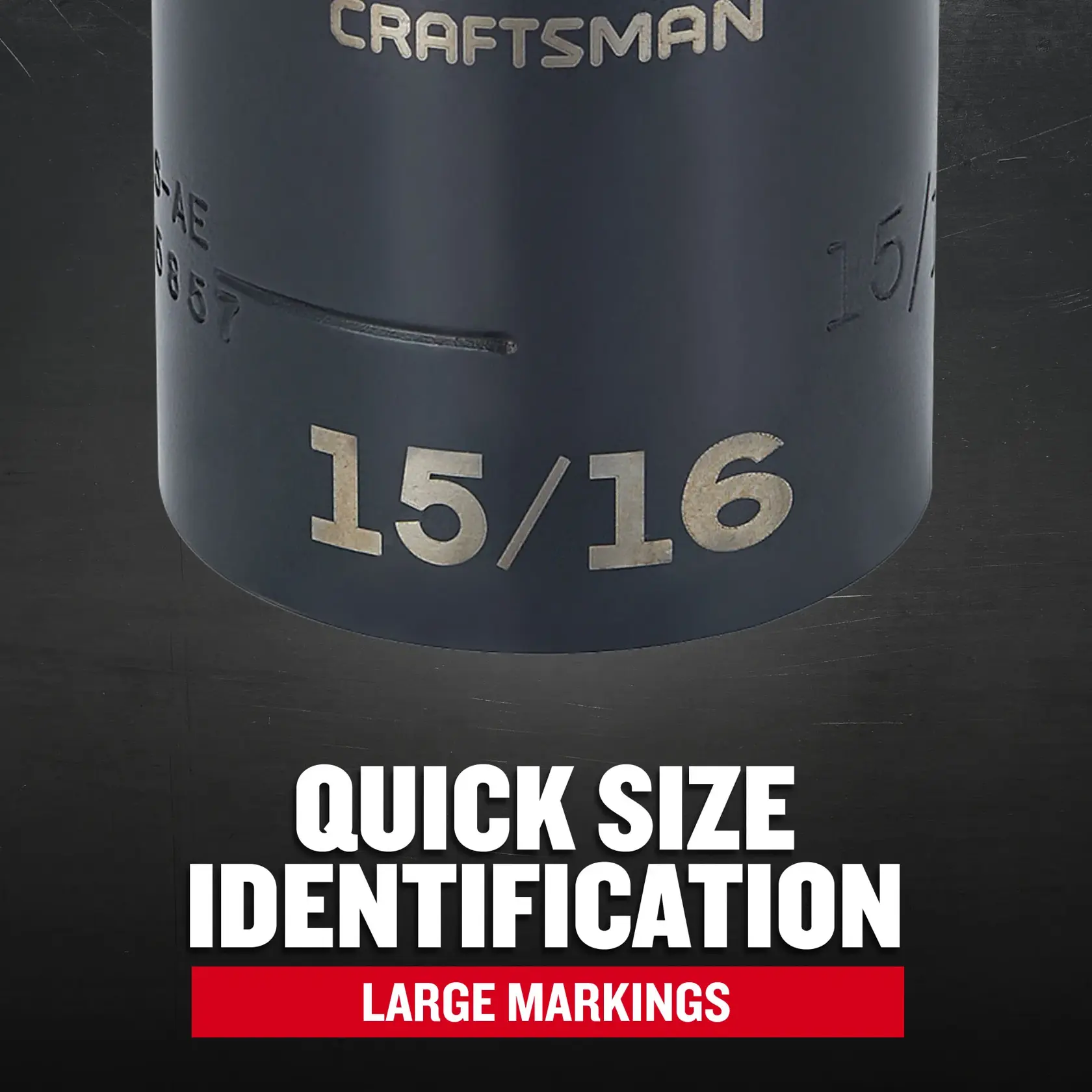 Craftsman CMMT16548 48 pc 1/2 in. SAE/Metric Impact Socket Set F+B