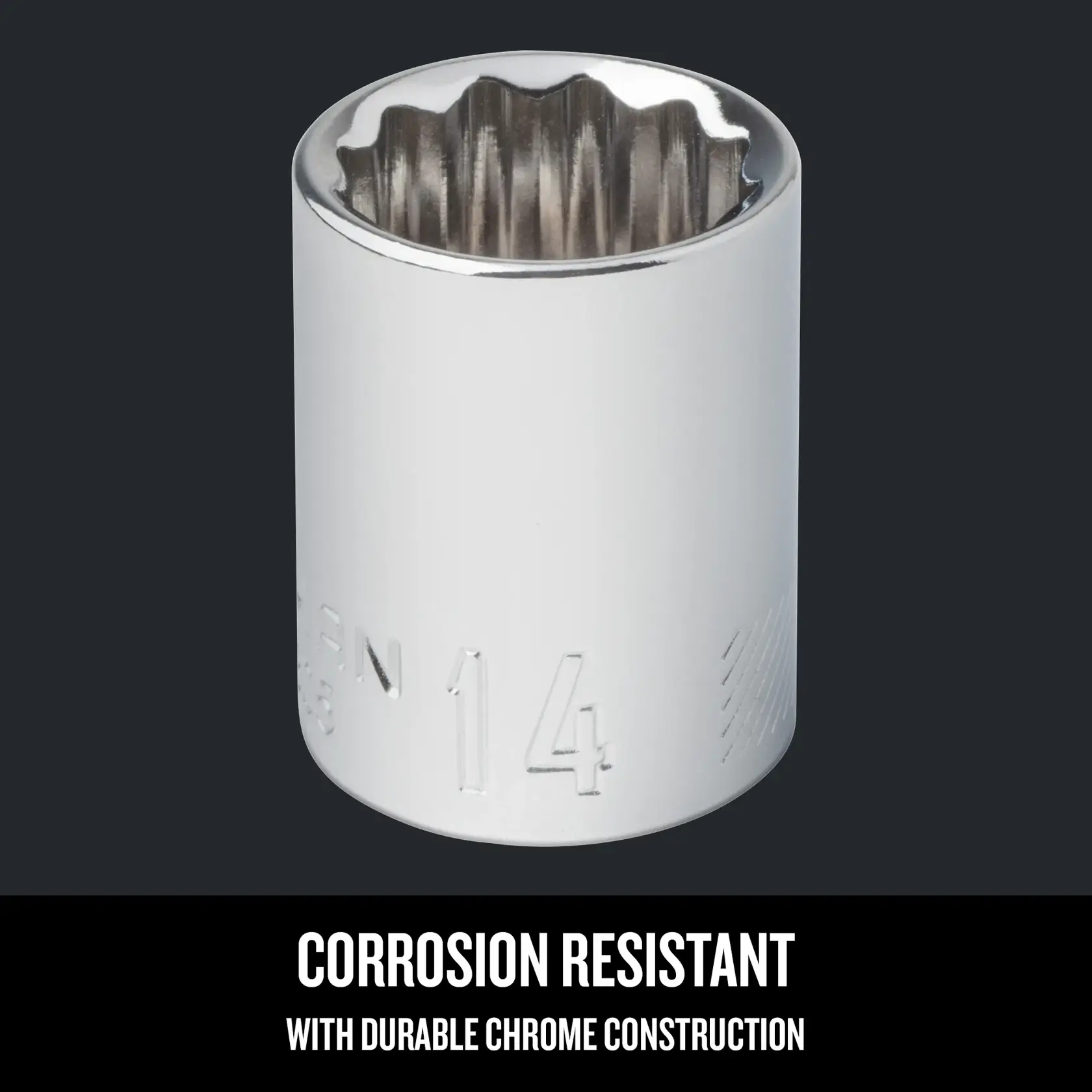 Graphic of CRAFTSMAN Sockets: 12-Point highlighting product features