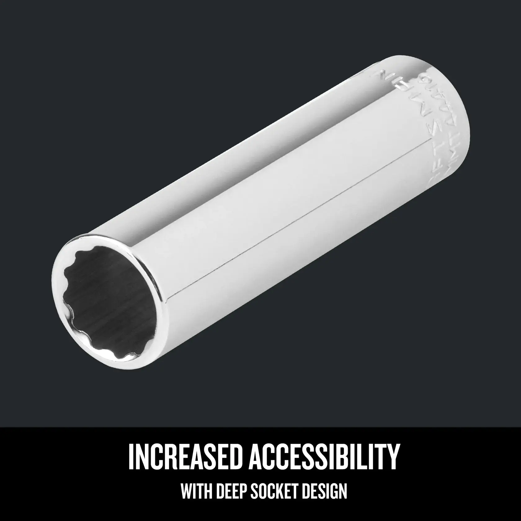 Graphic of CRAFTSMAN Sockets: 12-Point highlighting product features