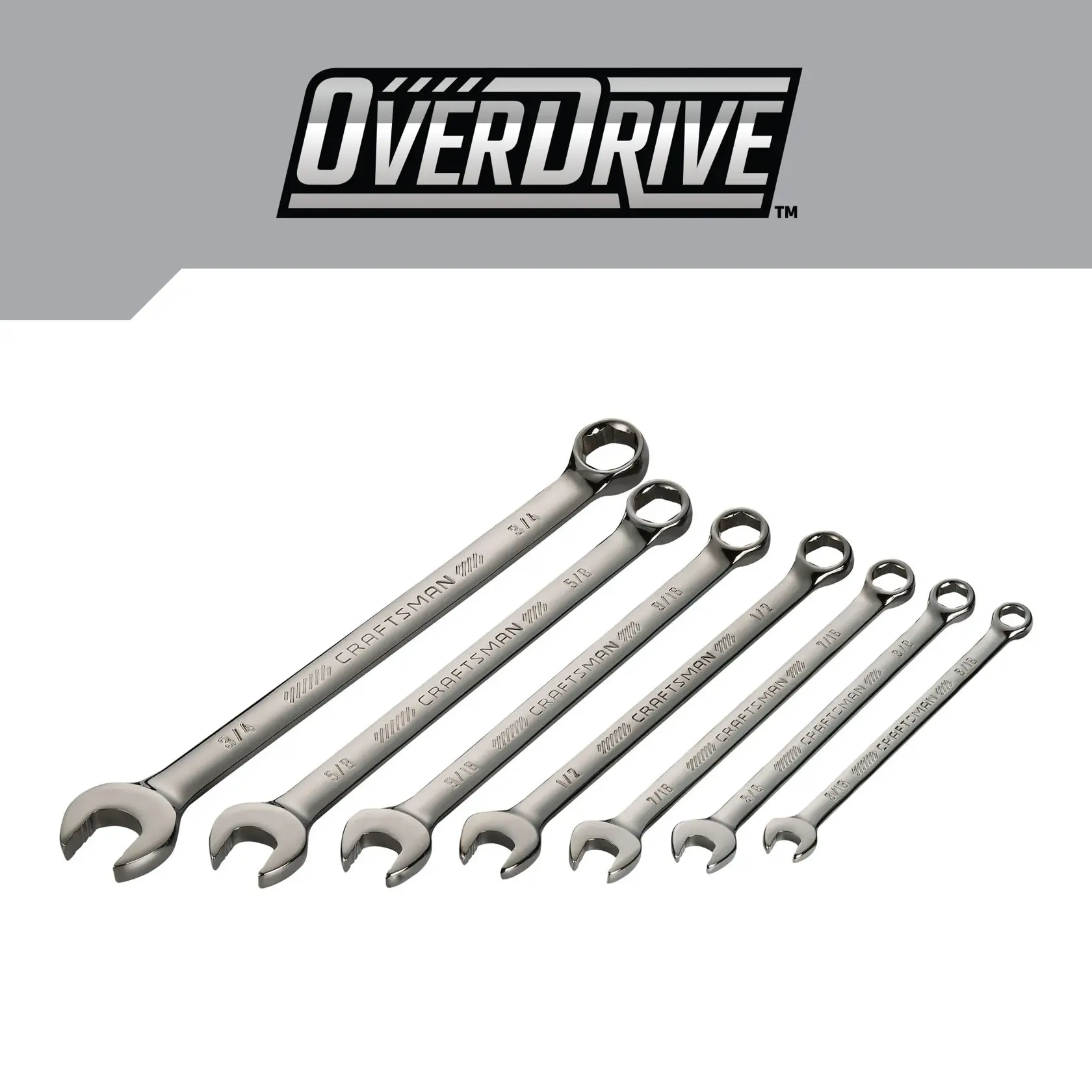 CRAFTSMAN OVERDRIVE 7 PIECE WRENCH SET product on white background