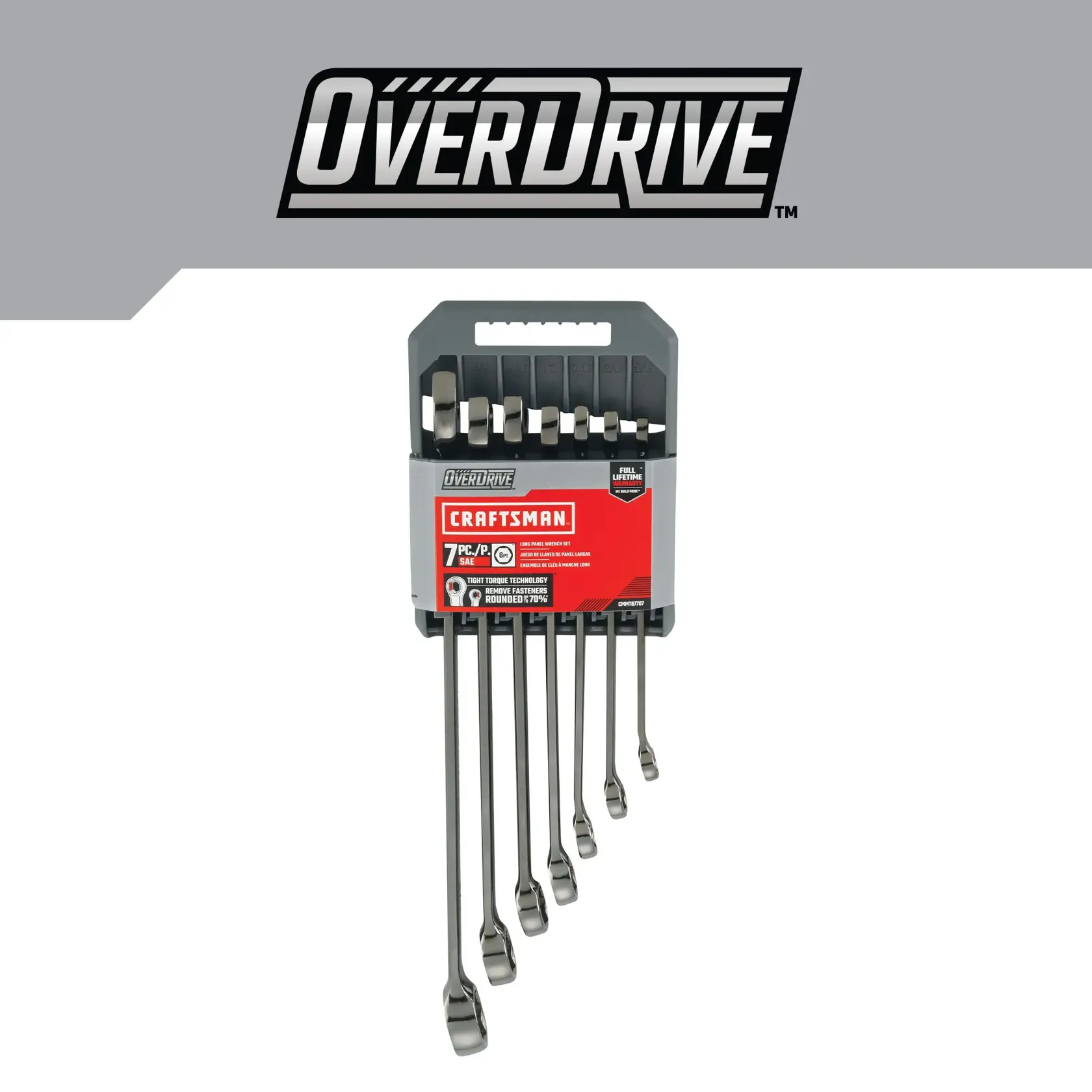 CRAFTSMAN OVERDRIVE 7 PIECE WRENCH SET in case