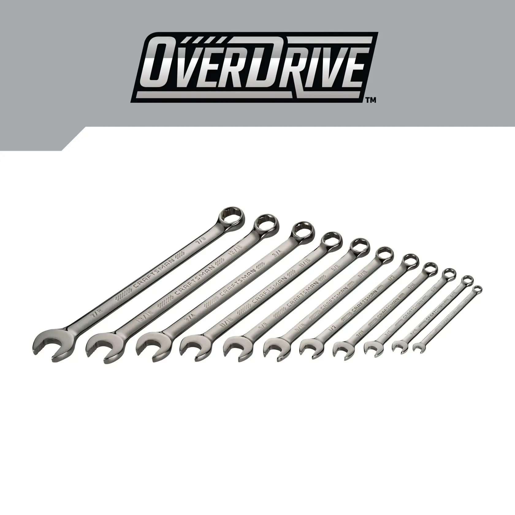 CRAFTSMAN OVERDRIVE 11 PIECE WRENCH SET product on white background