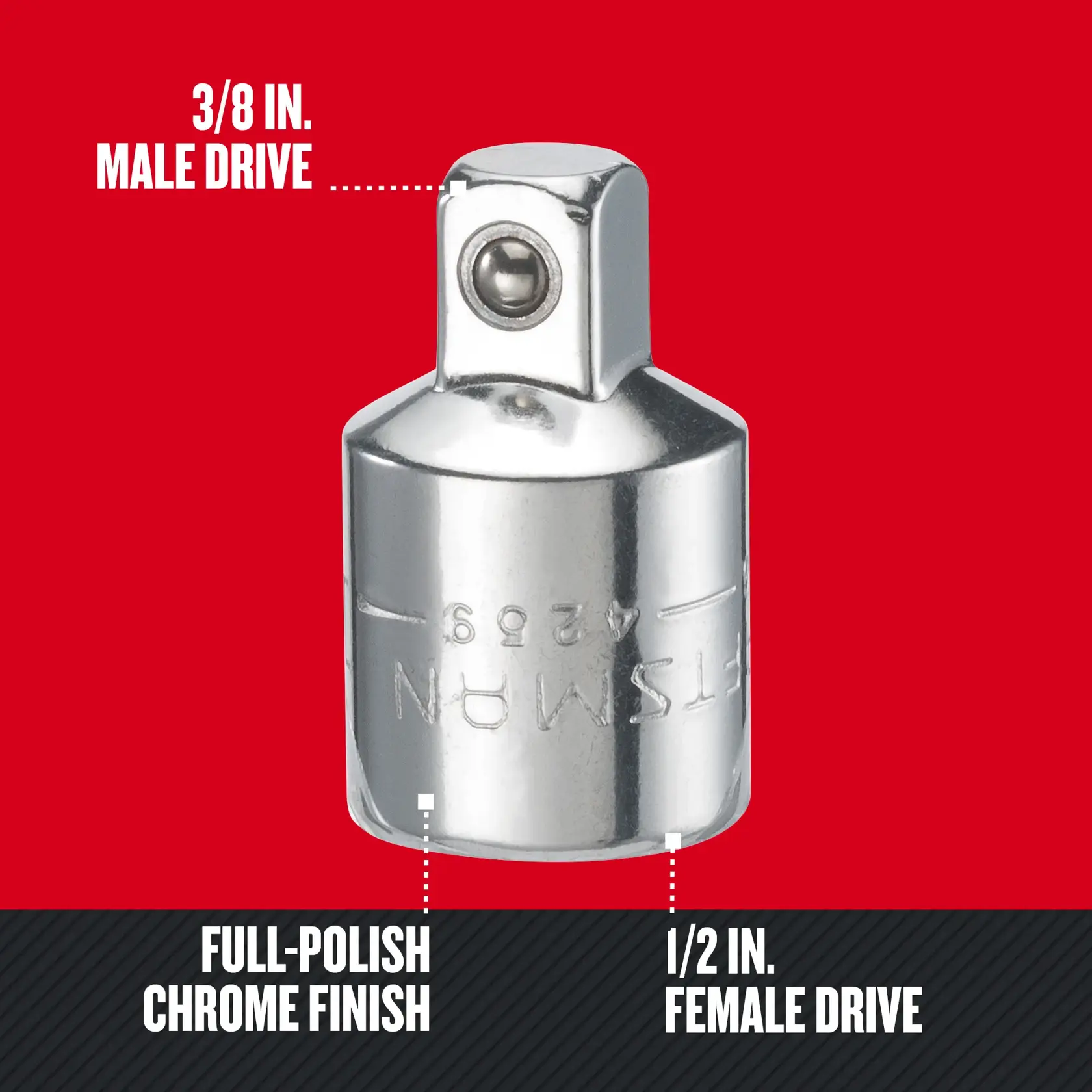Graphic of CRAFTSMAN Sockets highlighting product features