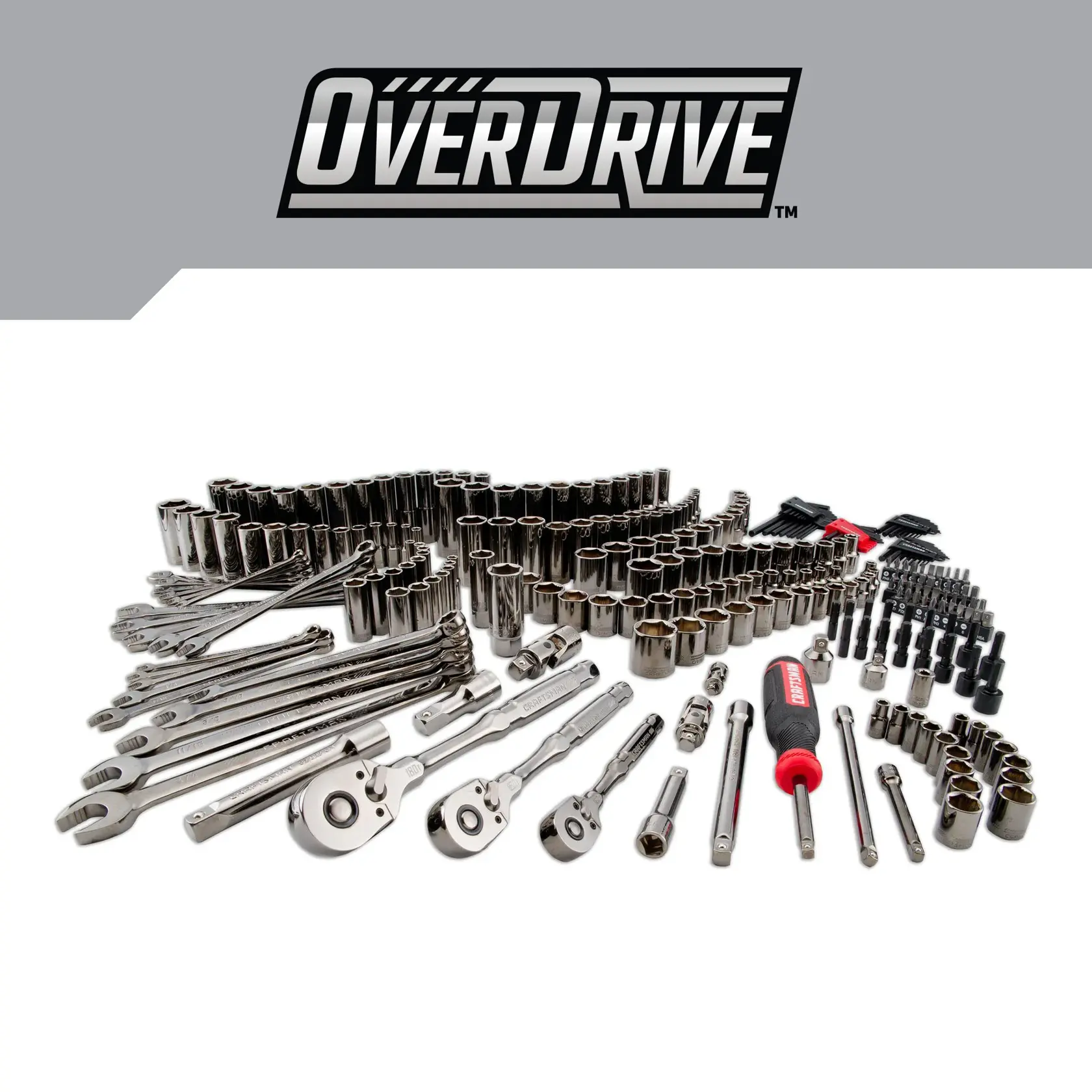 CRAFTSMAN OVERDRIVE 284 PIECE MECHANICS TOOL SET product on white background