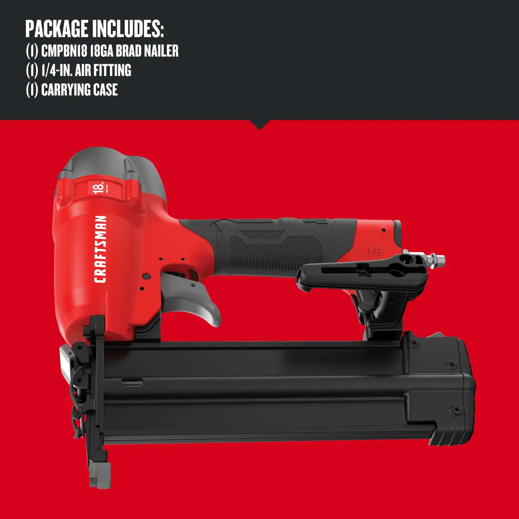 Graphic of CRAFTSMAN Nailer: Finishing highlighting product features