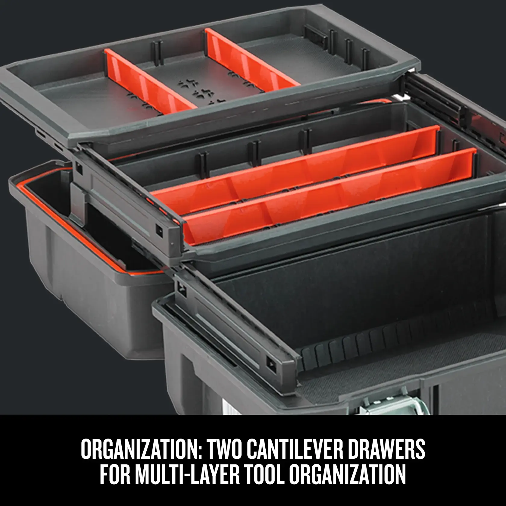 Graphic of CRAFTSMAN Storage: Tool Boxes highlighting product features