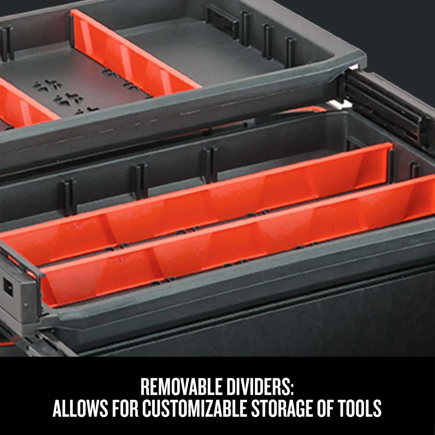 Graphic of CRAFTSMAN Storage: Tool Boxes highlighting product features