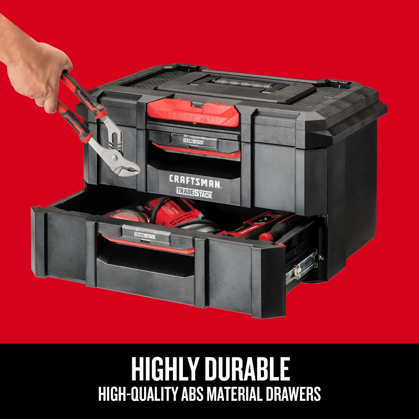 Highly Durable. High-Quality ABS Material Drawers