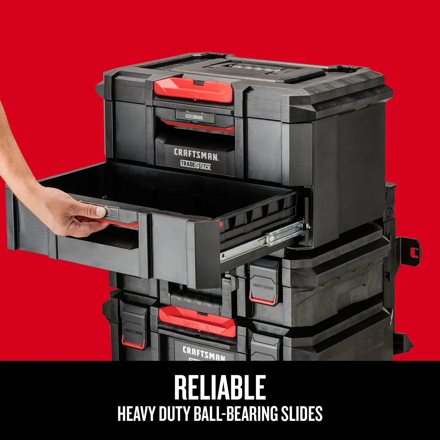 Reliable heavy duty ball-bearing slides