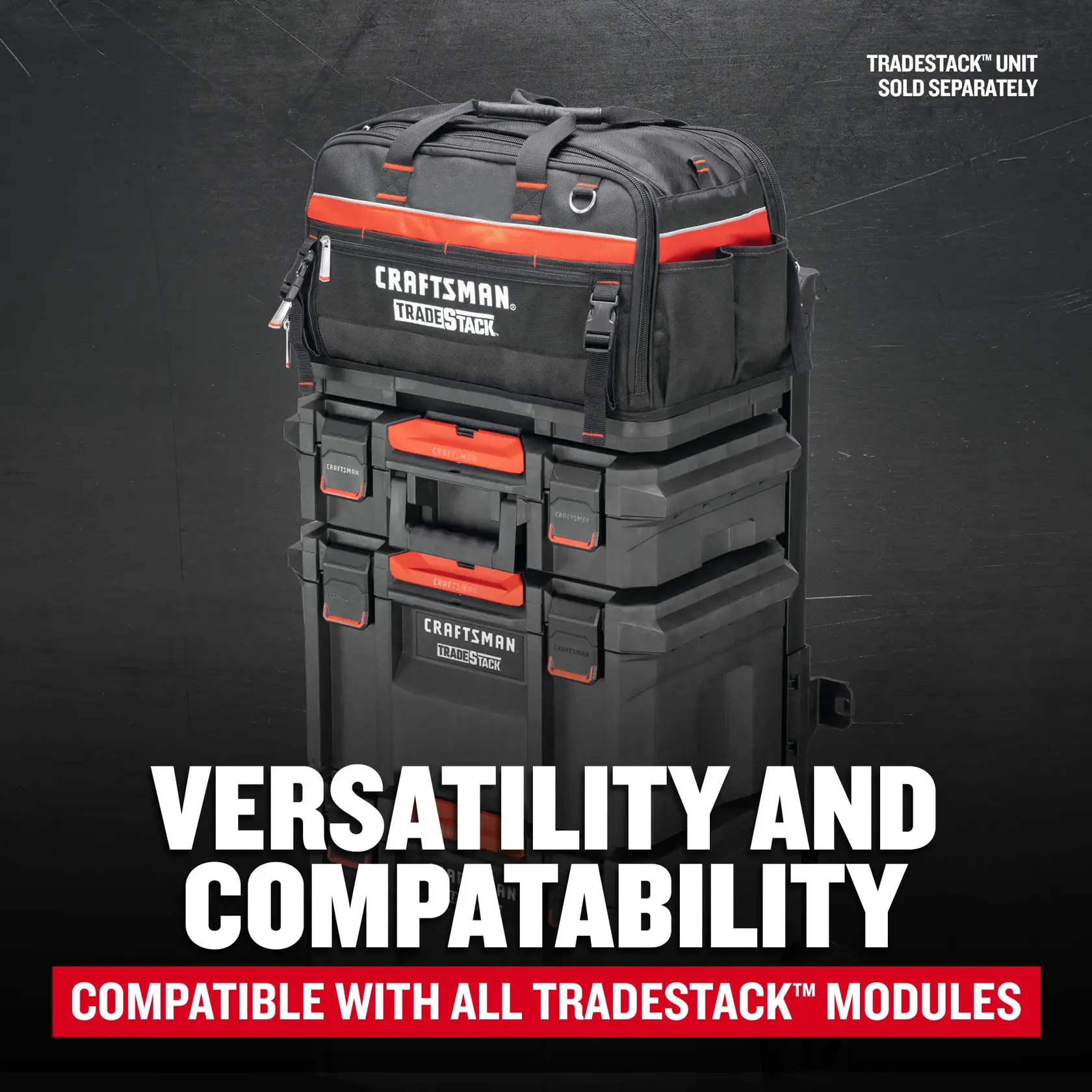 Craftsman CMST21450 TRADESTACK Tool Bag F+B