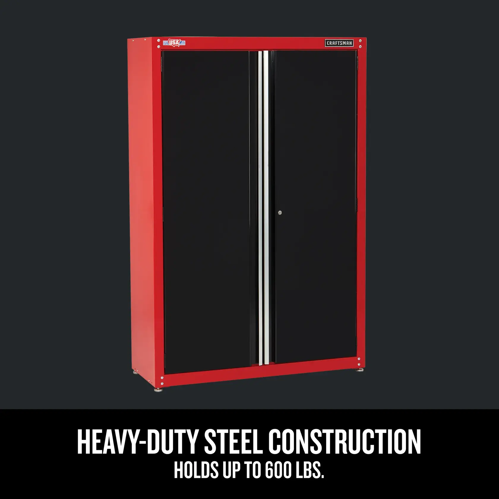 Graphic of CRAFTSMAN Storage: Cabinets & Chests Rolling highlighting product features