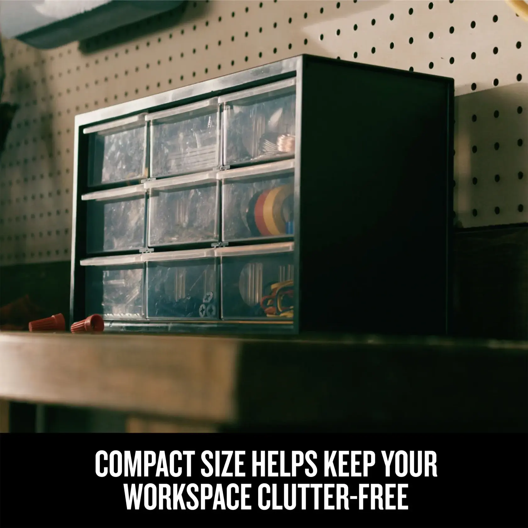 Graphic of CRAFTSMAN Storage: Part Organizers highlighting product features