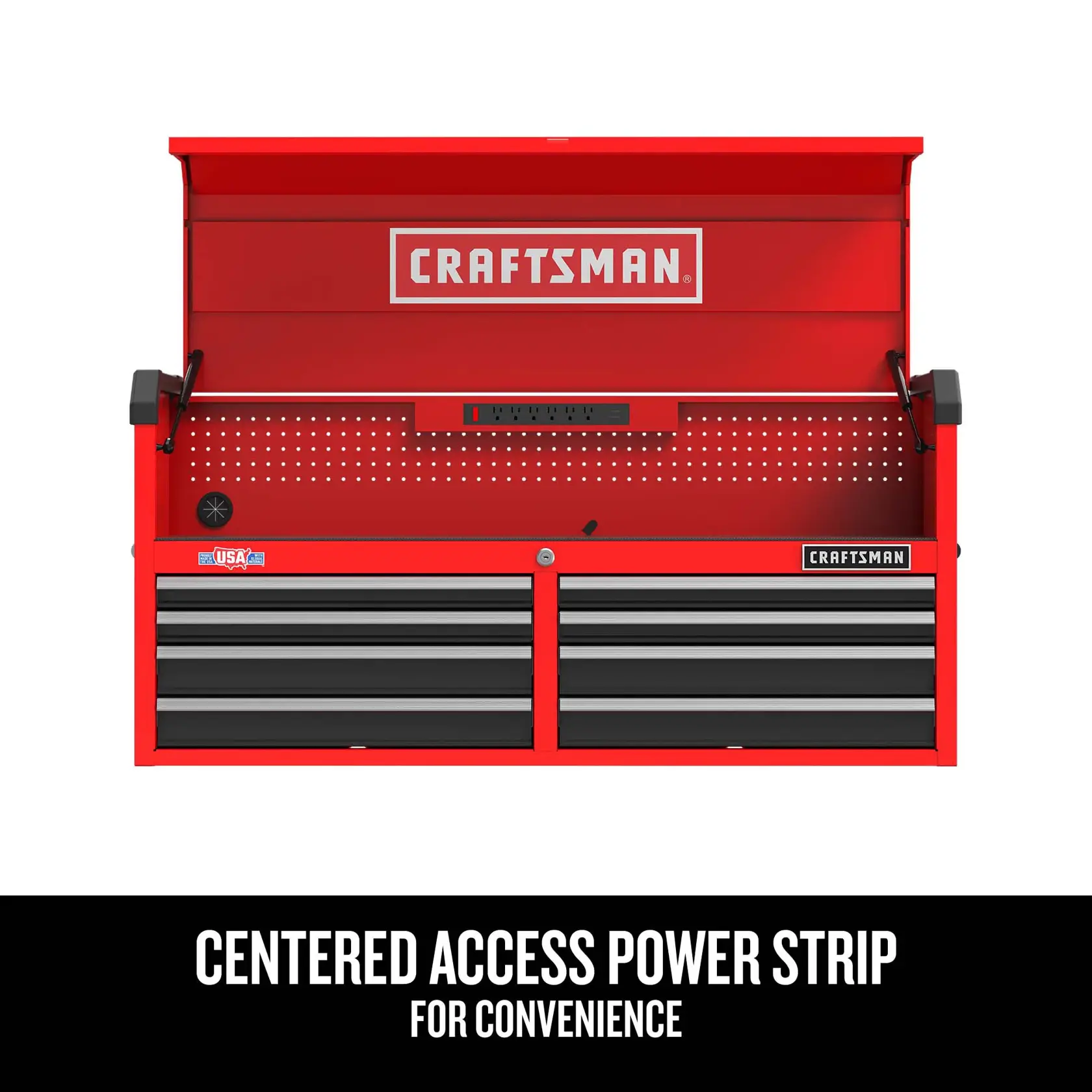 Graphic of CRAFTSMAN Storage: Cabinets & Chests Rolling highlighting product features