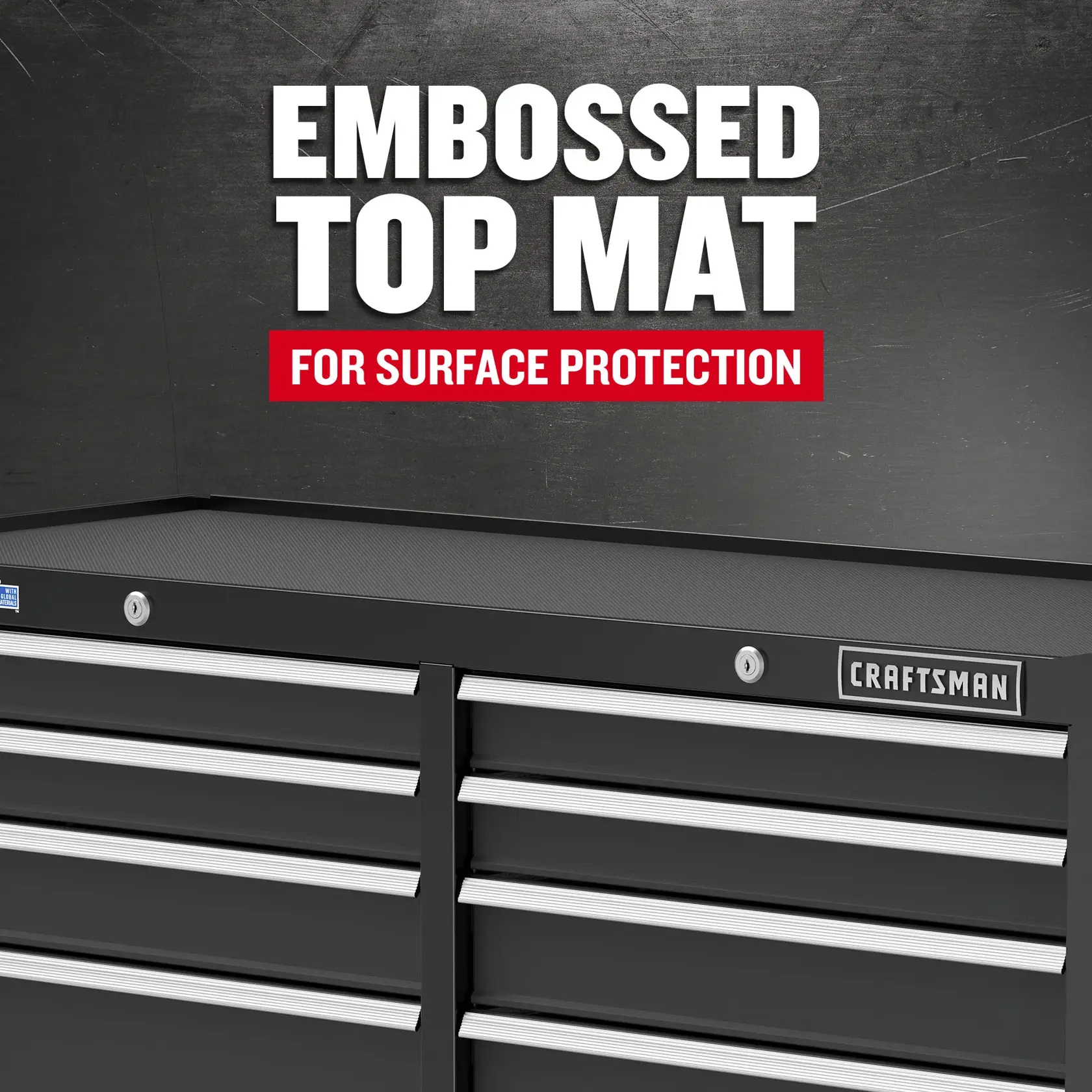 Embossed Top Mat for Surface Protection Graphic