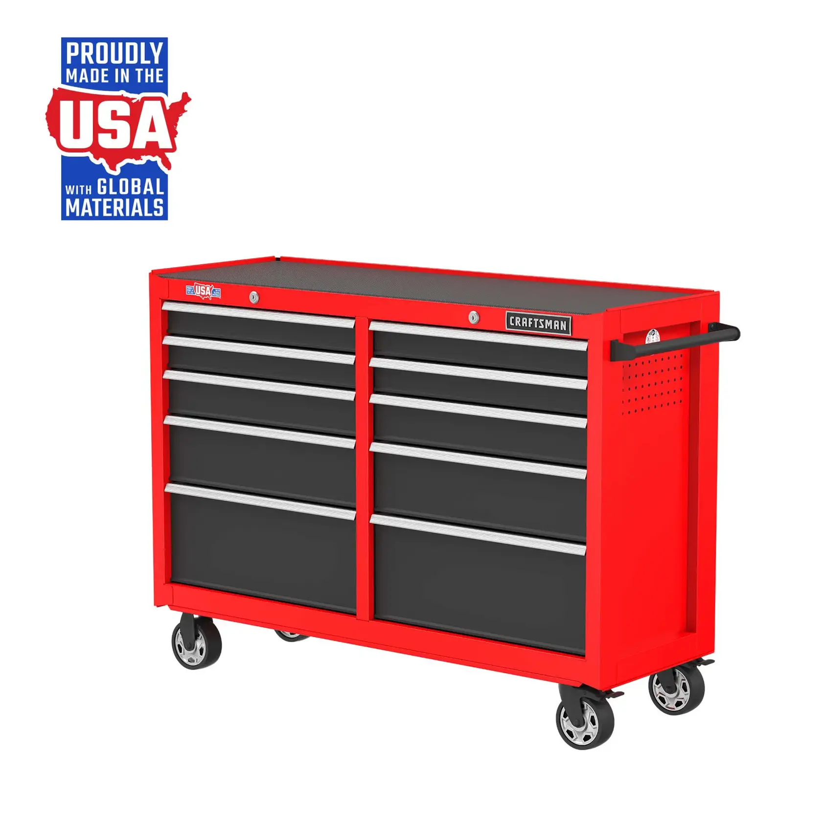 Graphic of CRAFTSMAN Storage: Cabinets & Chests Rolling highlighting product features