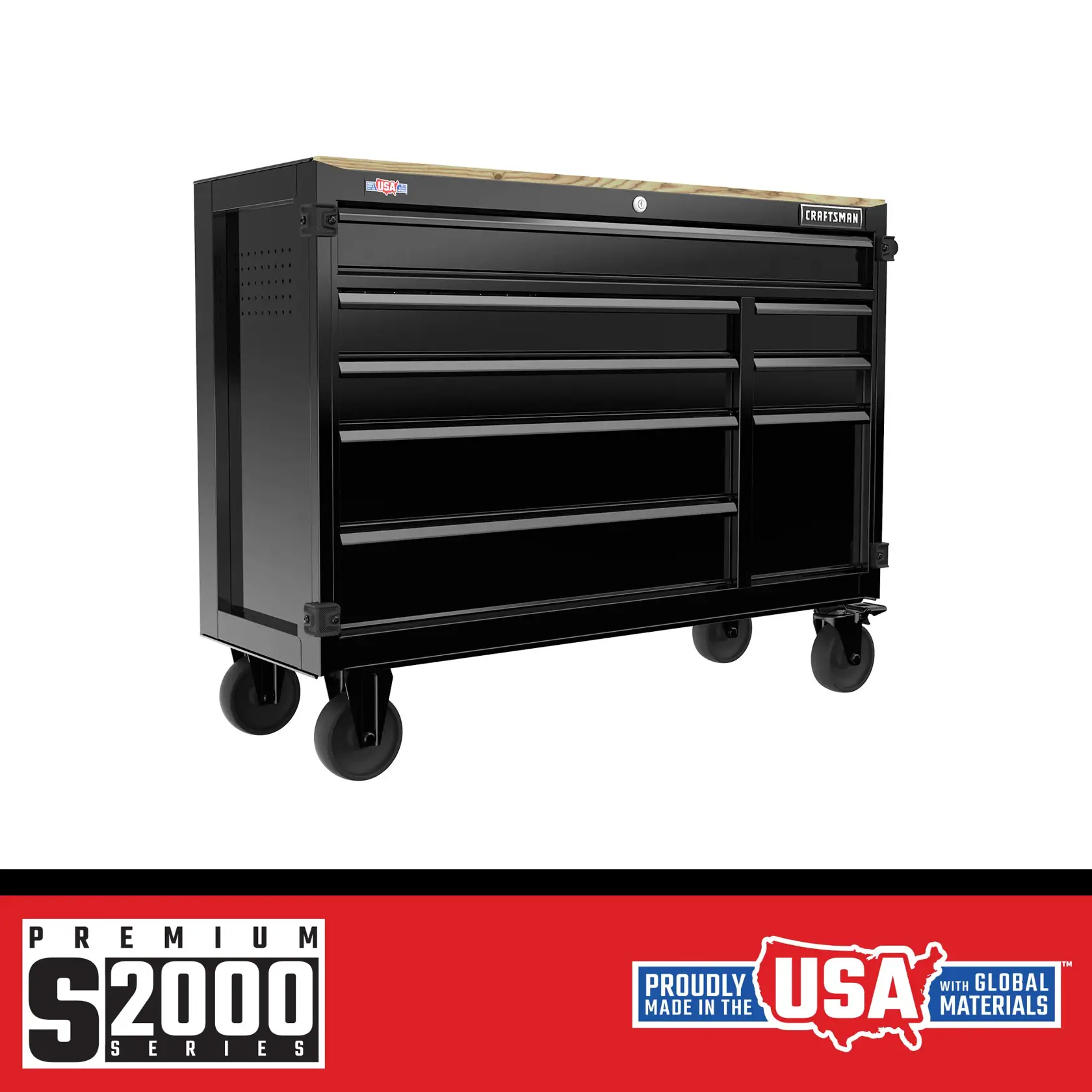 52" Premium S2000 Workstation with Premium S2000 and Made in the USA logos