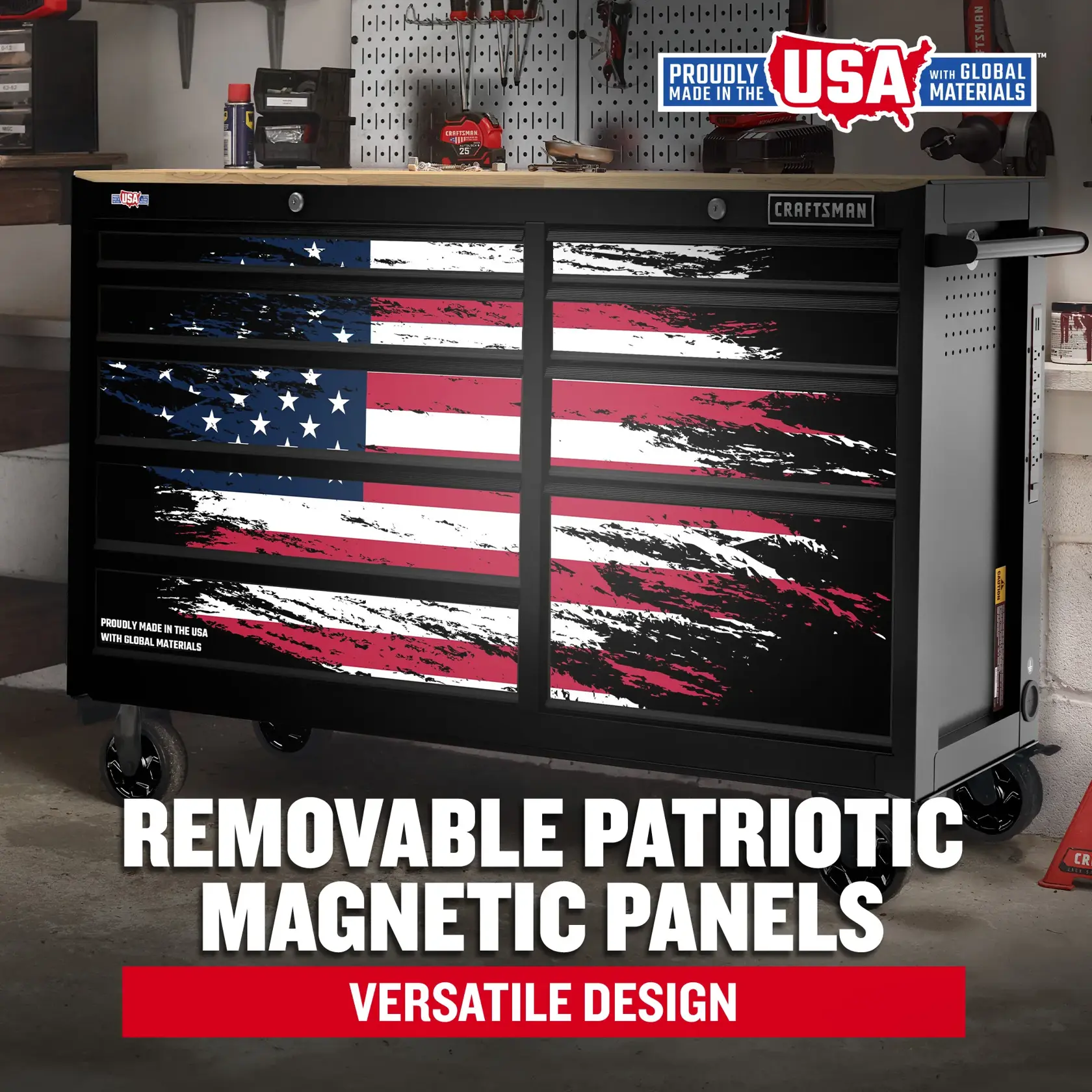 CRAFTSMAN® Patriotic Workbench Removable Panels