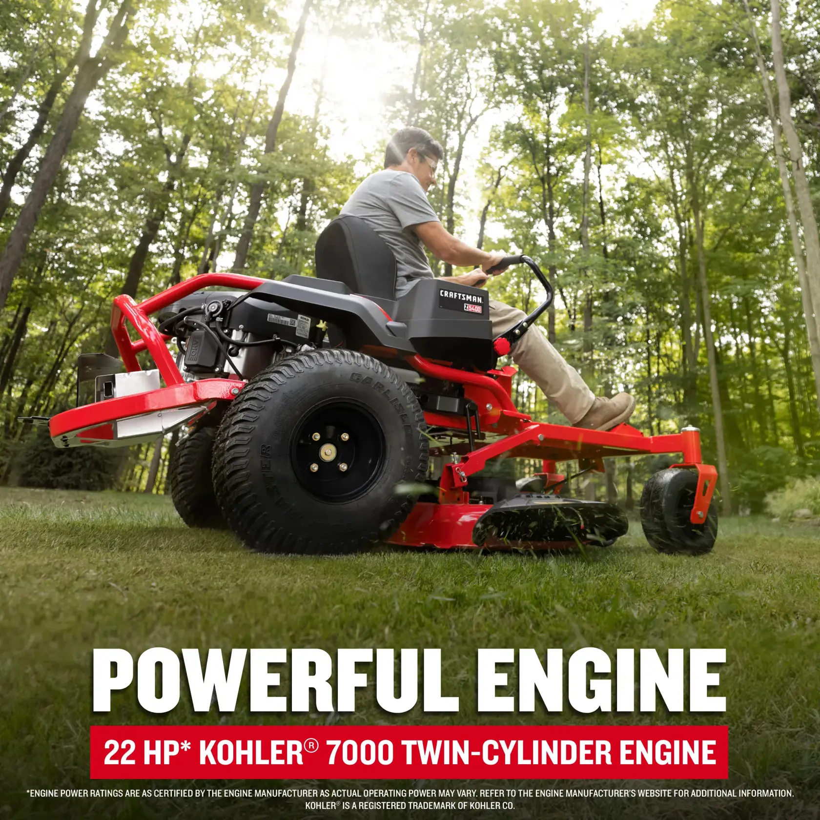 CRAFTSMAN 46-Inch 22 HP* Gas Zero-Turn Riding Lawn Mower