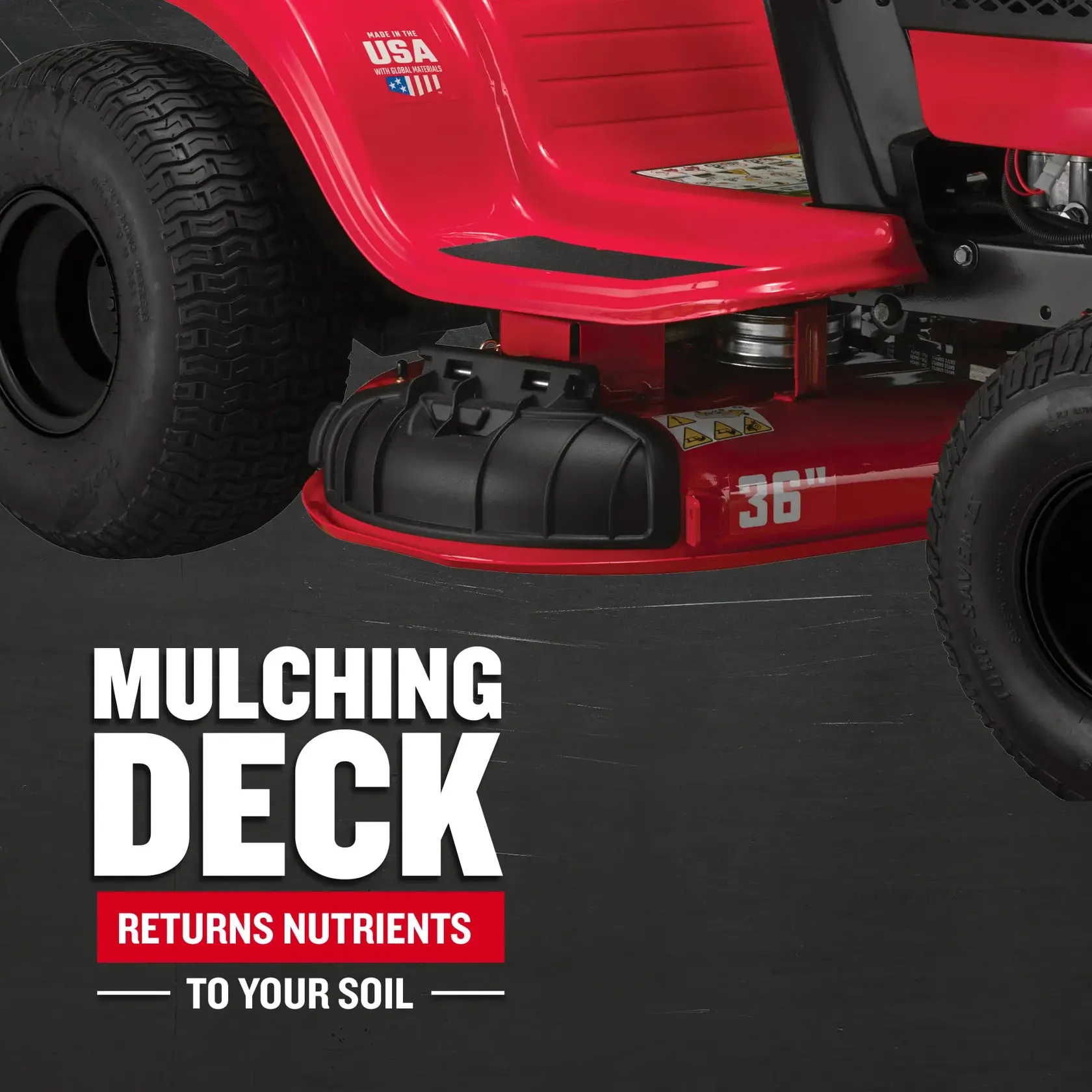 CMXGRAM201302  Mulching Deck Carousel Graphic