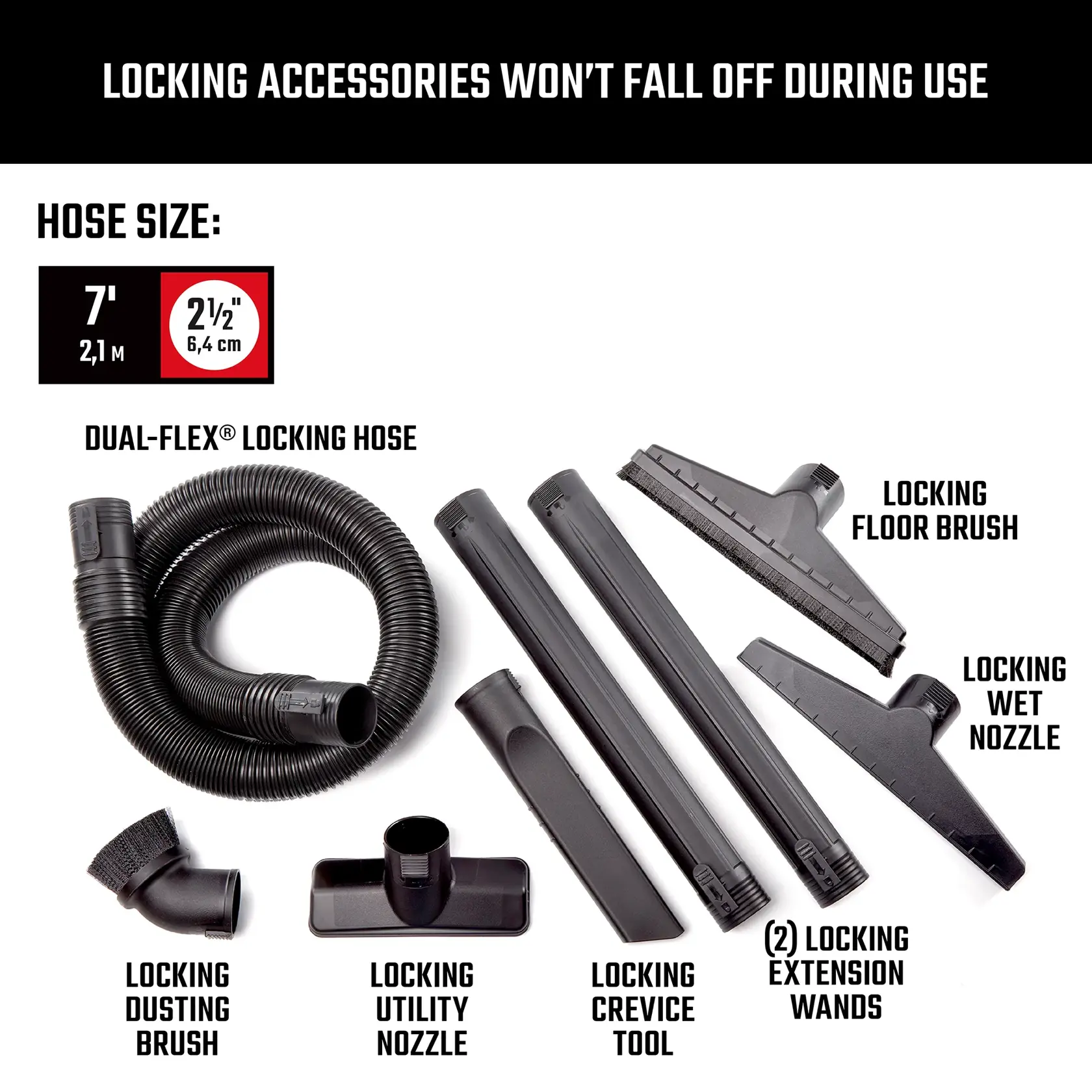 CRAFTSMAN 2-1/2-Inch Assorted Locking Professional Cleaning