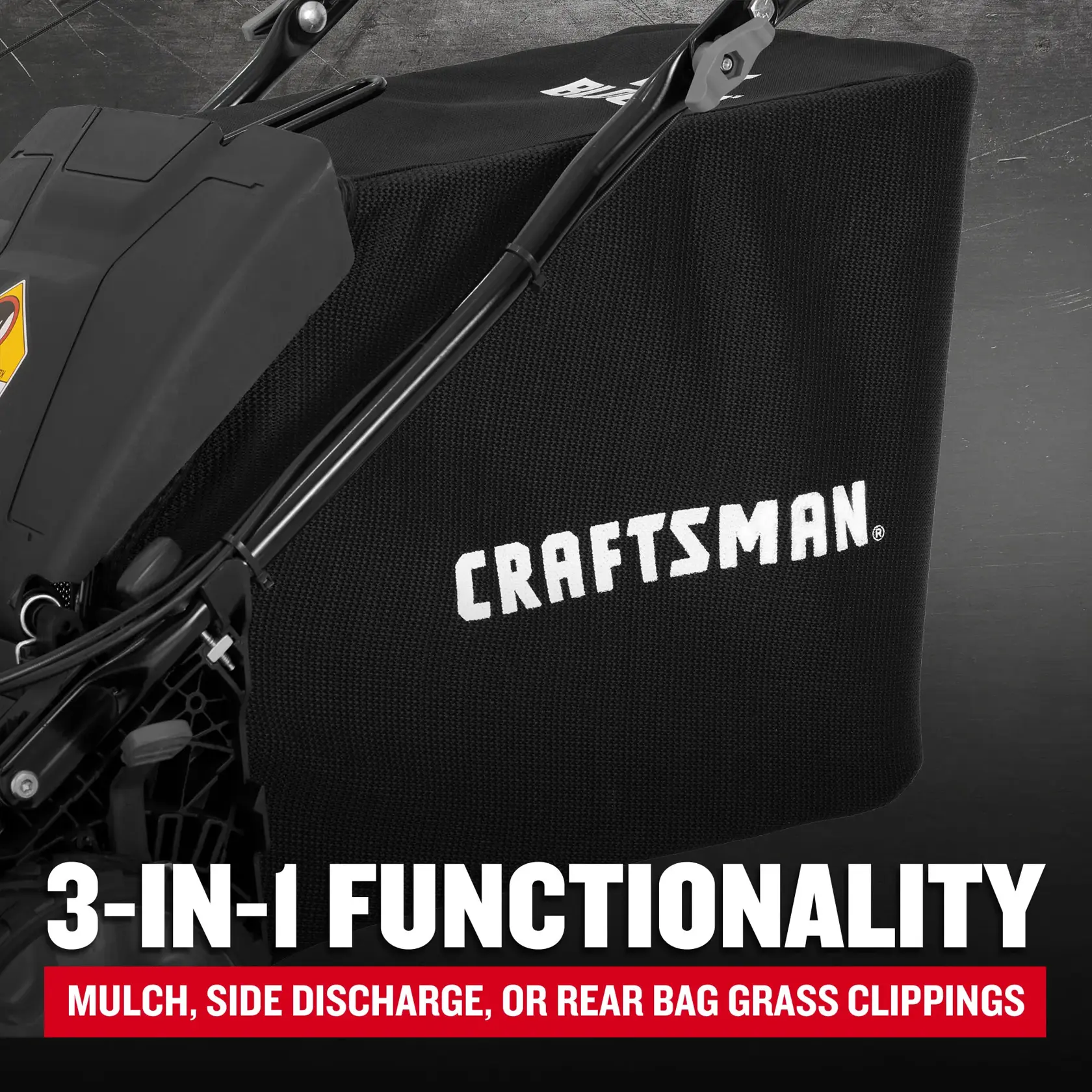 CRAFTSMAN M310C Gas Walk-behind 3-In-1 Functionality Feature
