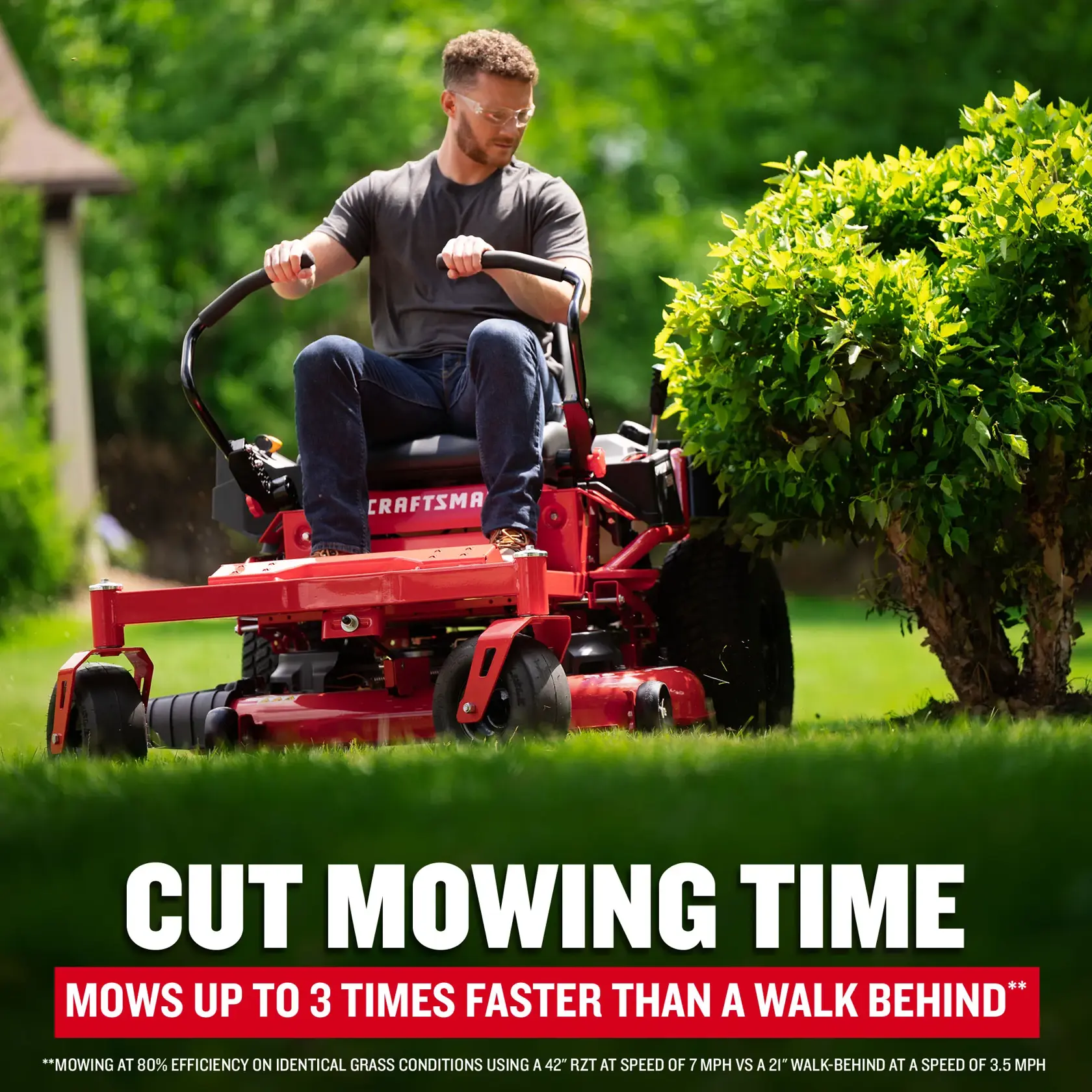 CRAFTSMAN Z3200 ZRT Mower Mowing Time Claim
