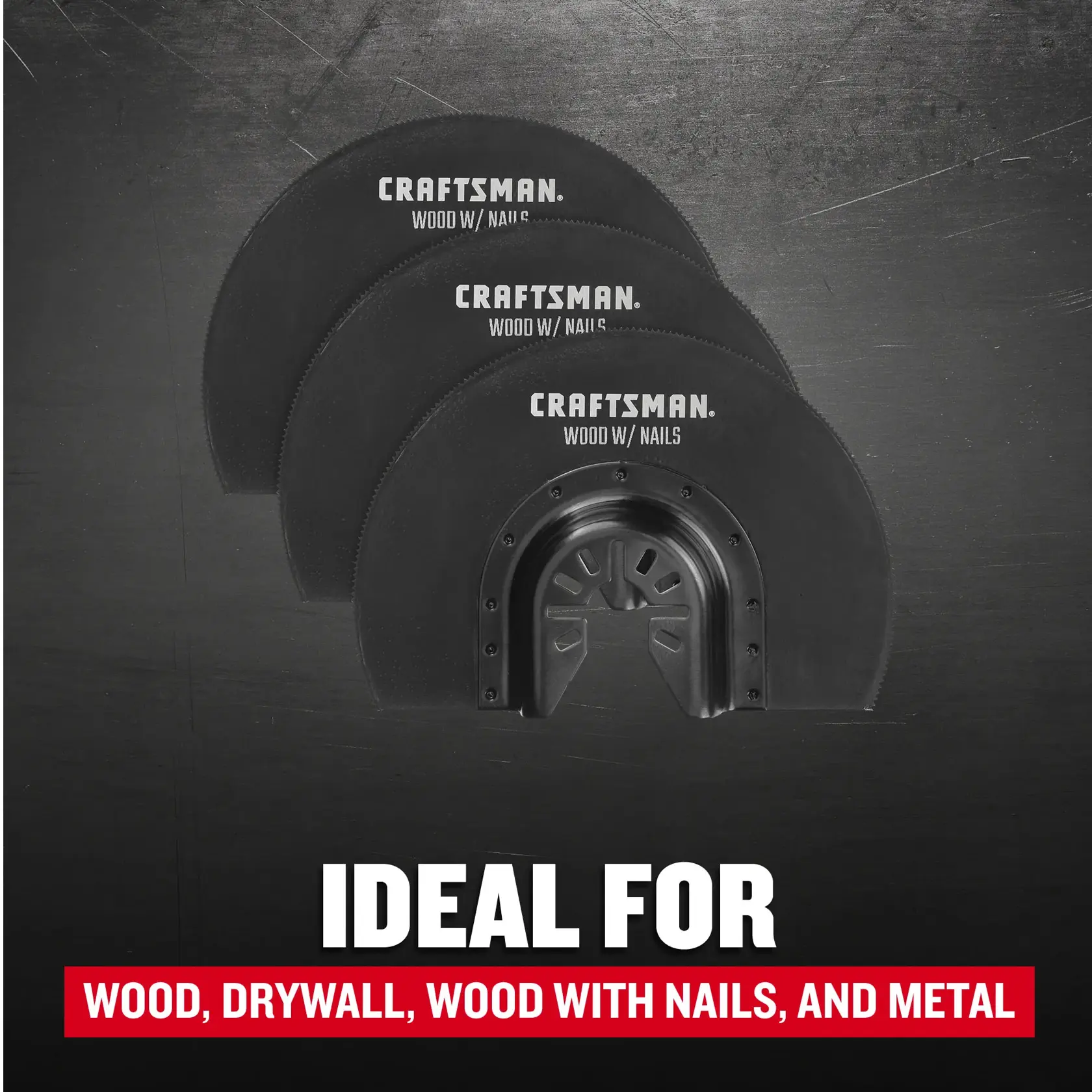 CRAFTSMAN CMAO113-3 Bi-Metal Oscillating Blades Set (3-Piece) F+B