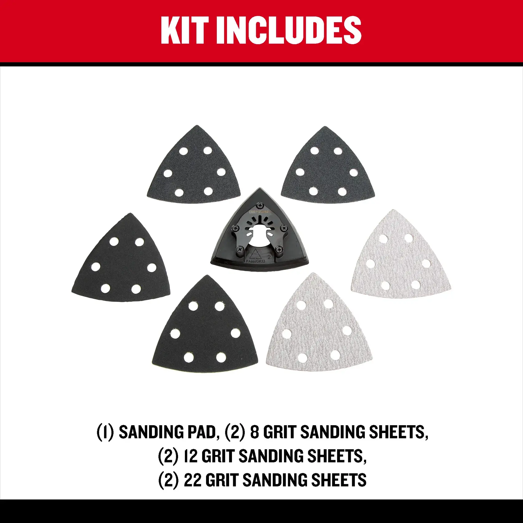 CRAFTSMAN CMAO200 Oscillating Blades Sanding Set (7-Piece) F+B